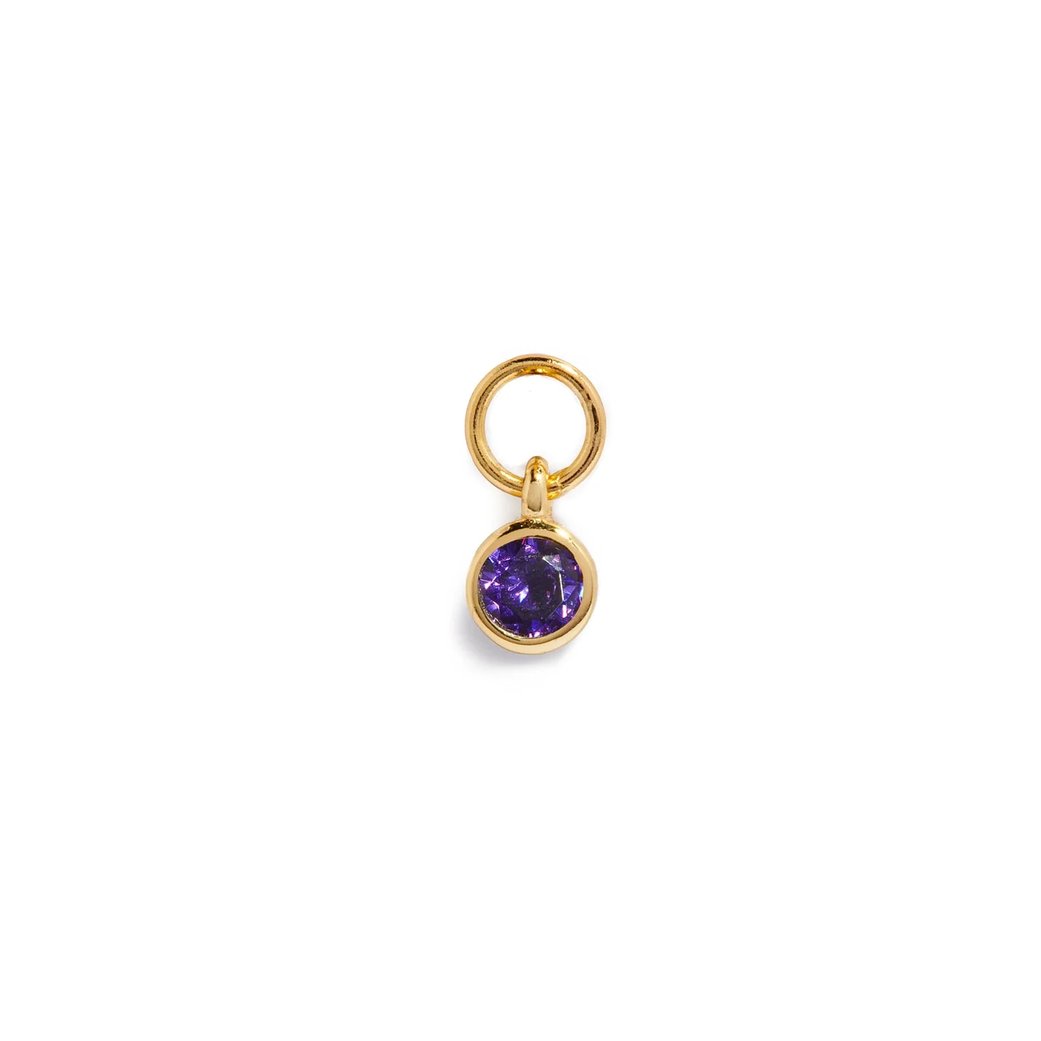 Stacey's Stories Mini Birthstone Hoop Charm (Gold) - Image 2