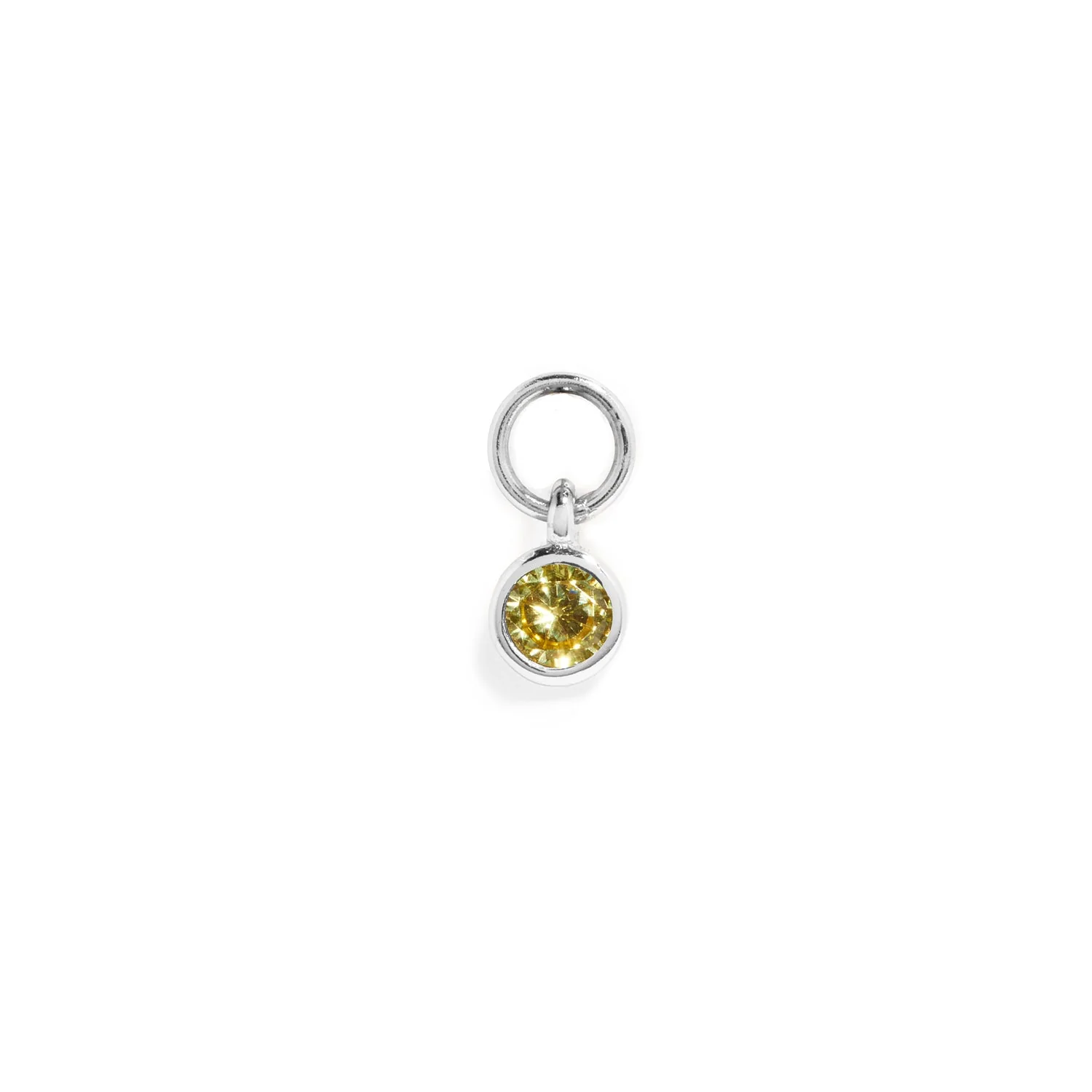 Stacey's Stories Mini Birthstone Hoop Charm (Silver) - Image 11
