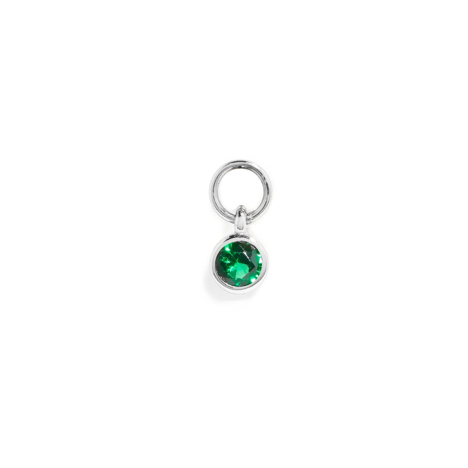 Stacey's Stories Mini Birthstone Hoop Charm (Silver) - Image 5