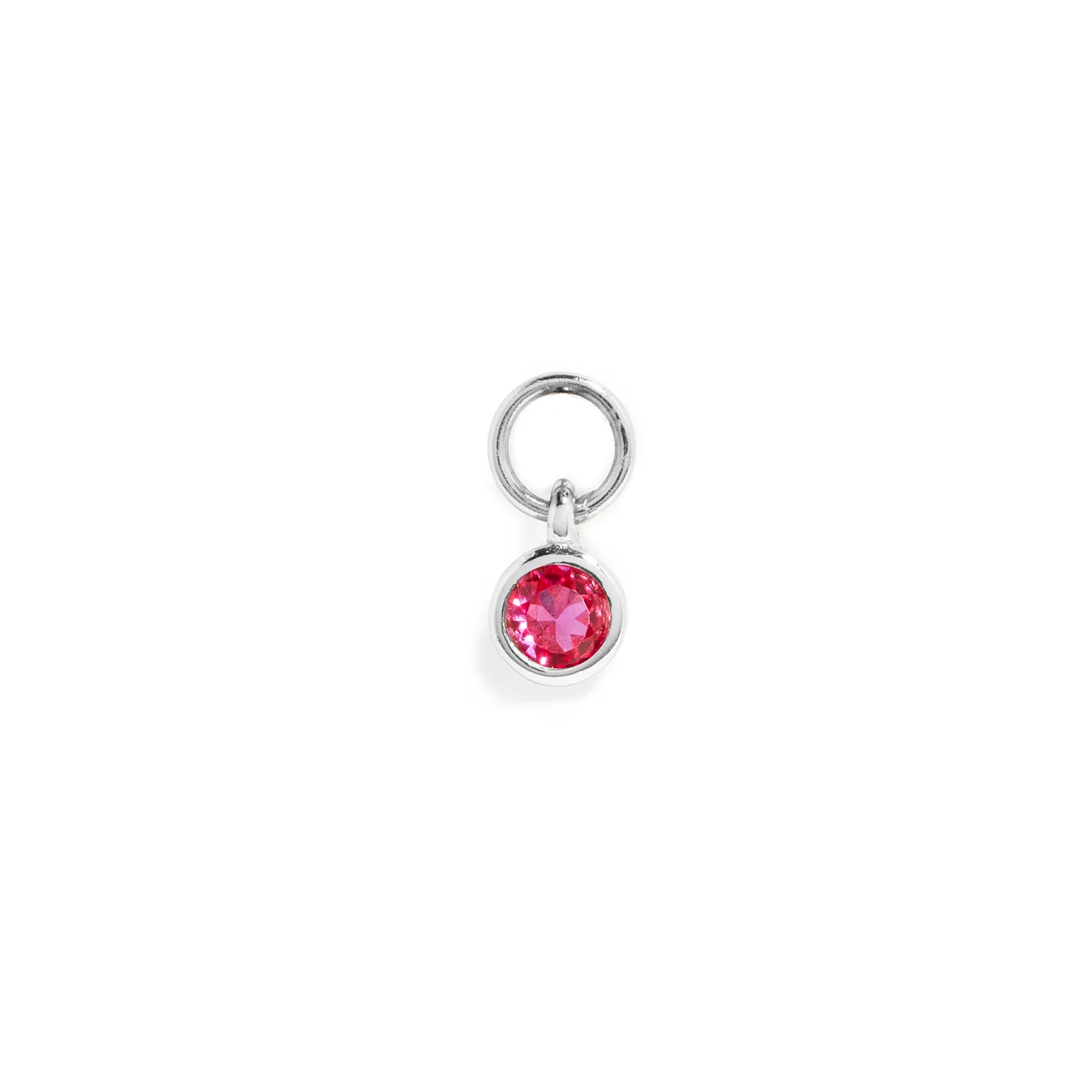 Stacey's Stories Mini Birthstone Hoop Charm (Silver) - Image 7