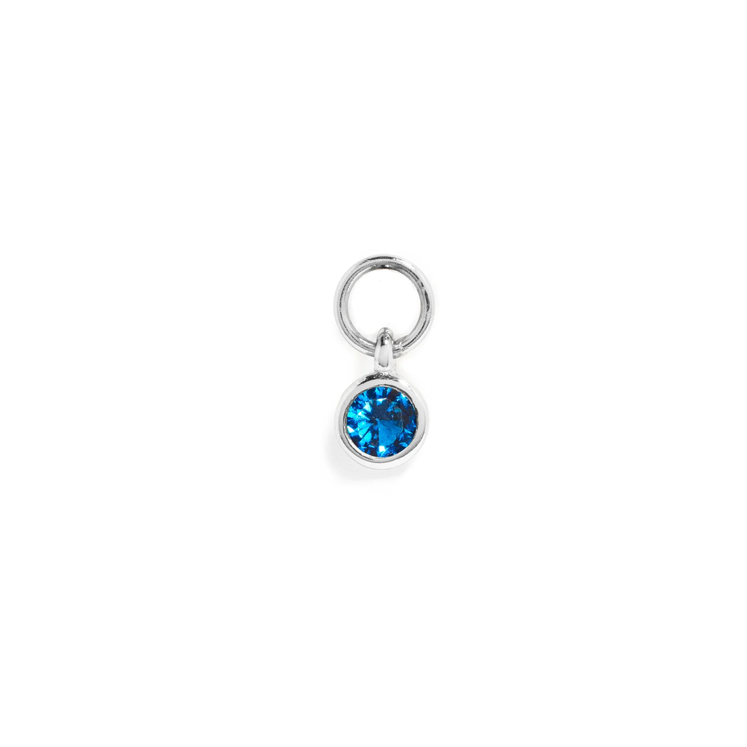 Stacey's Stories Mini Birthstone Hoop Charm (Silver) - Image 9