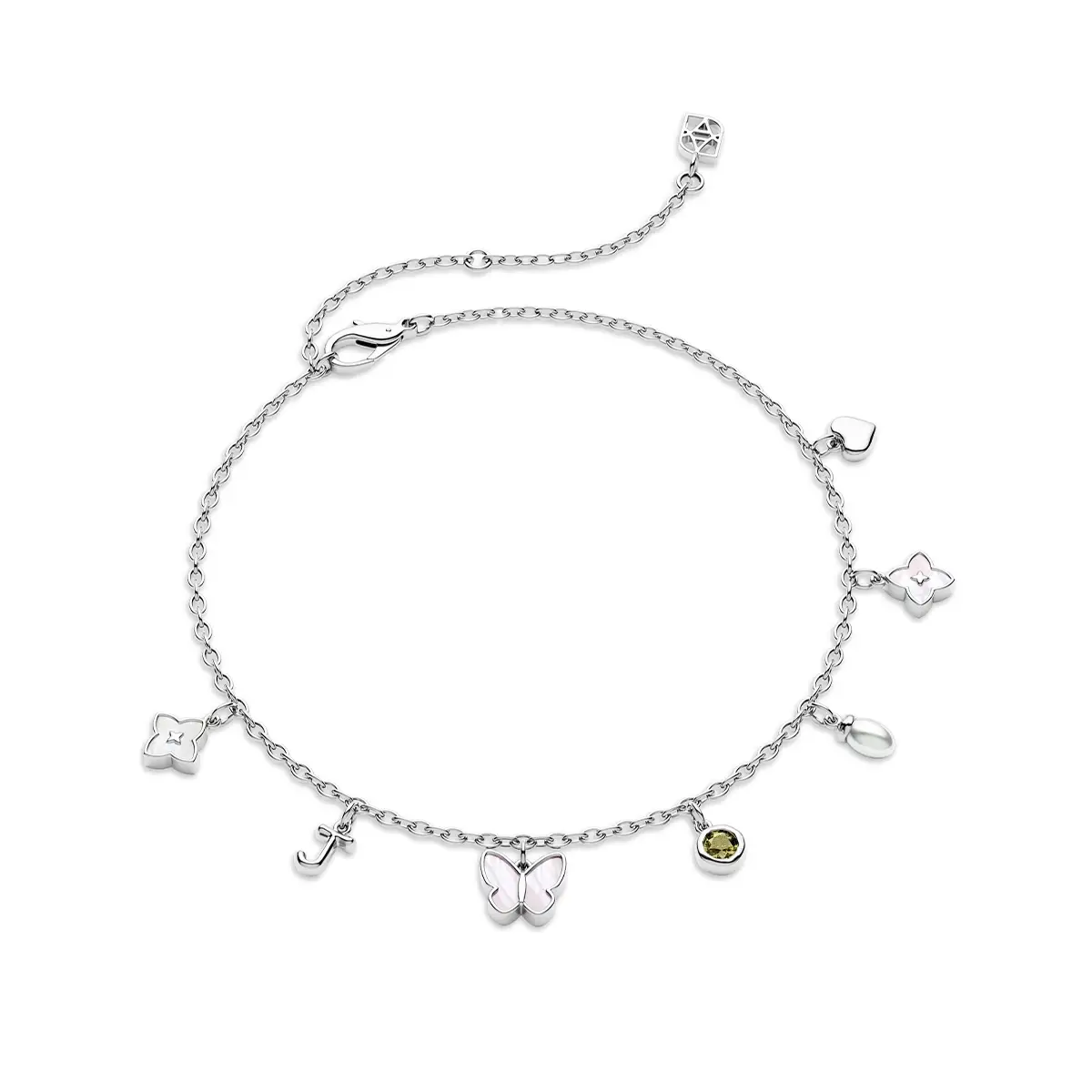 Made Mine Fine Charm Anklet (Silver)