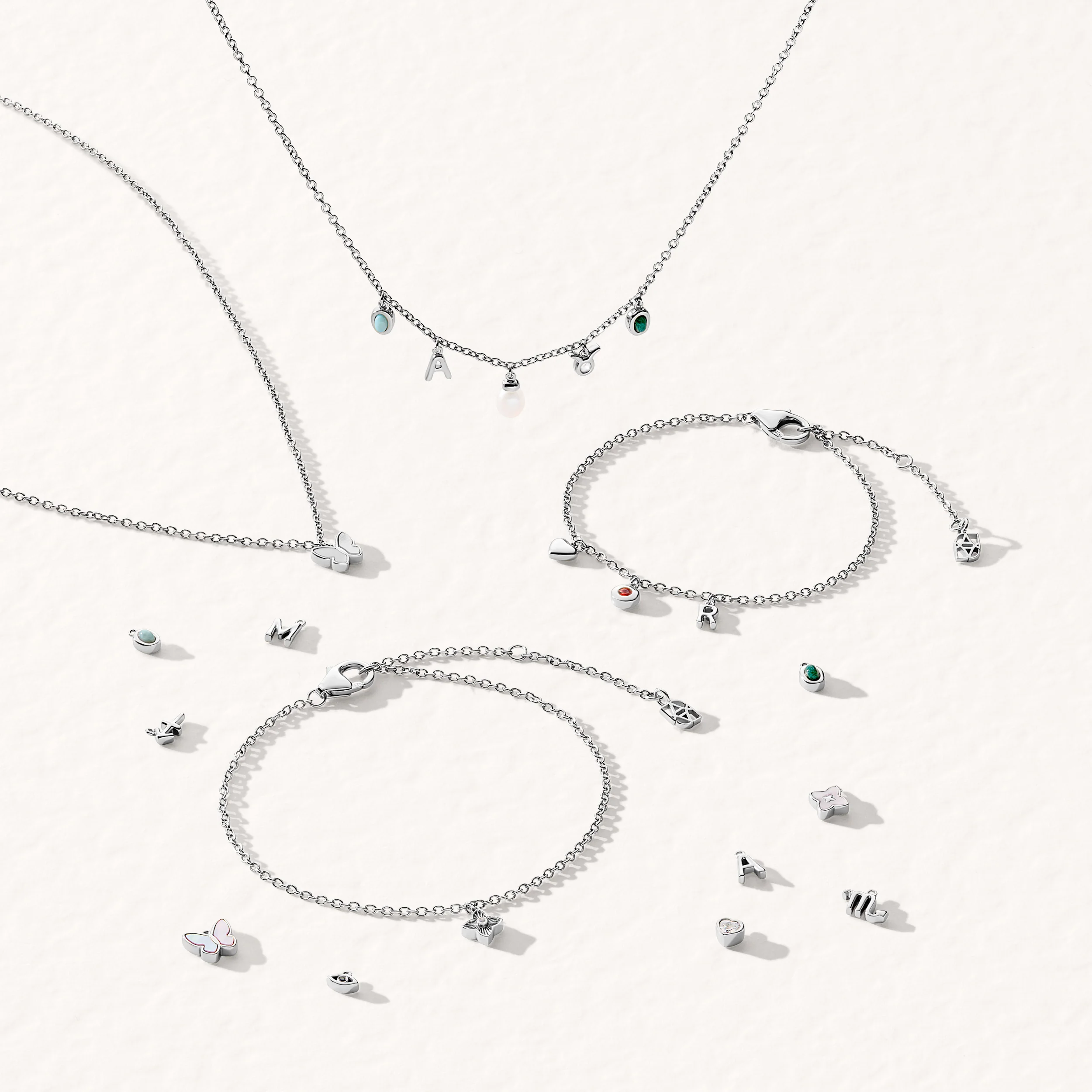 Made Mine Fine Charm Anklet (Silver) - Image 4