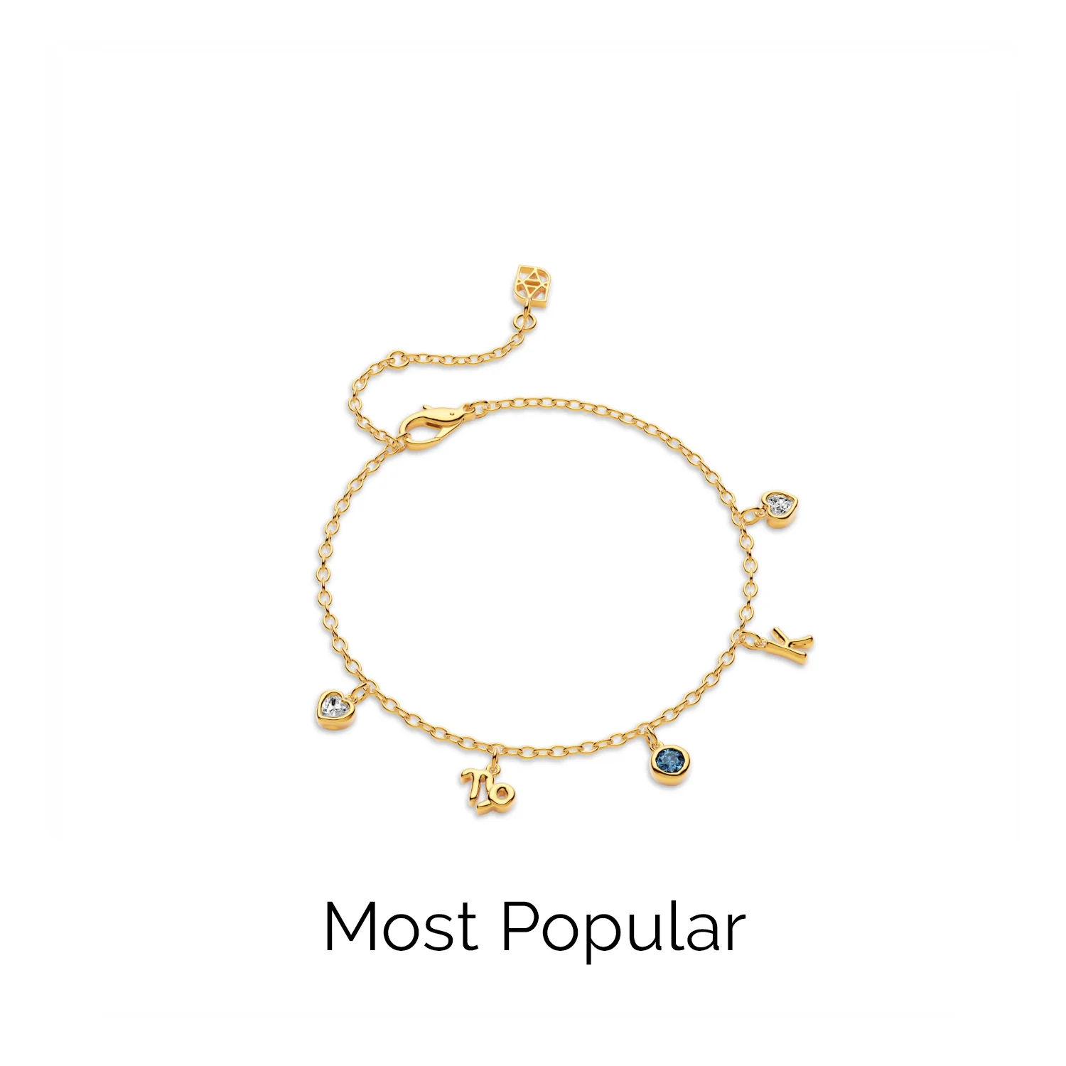 Made Mine Fine Charm Bracelet (Gold) - Image 7