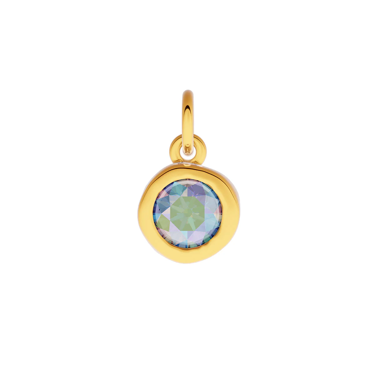 Made Mine Fine Charm - Molten Round Birthstone (Gold) - Image 11