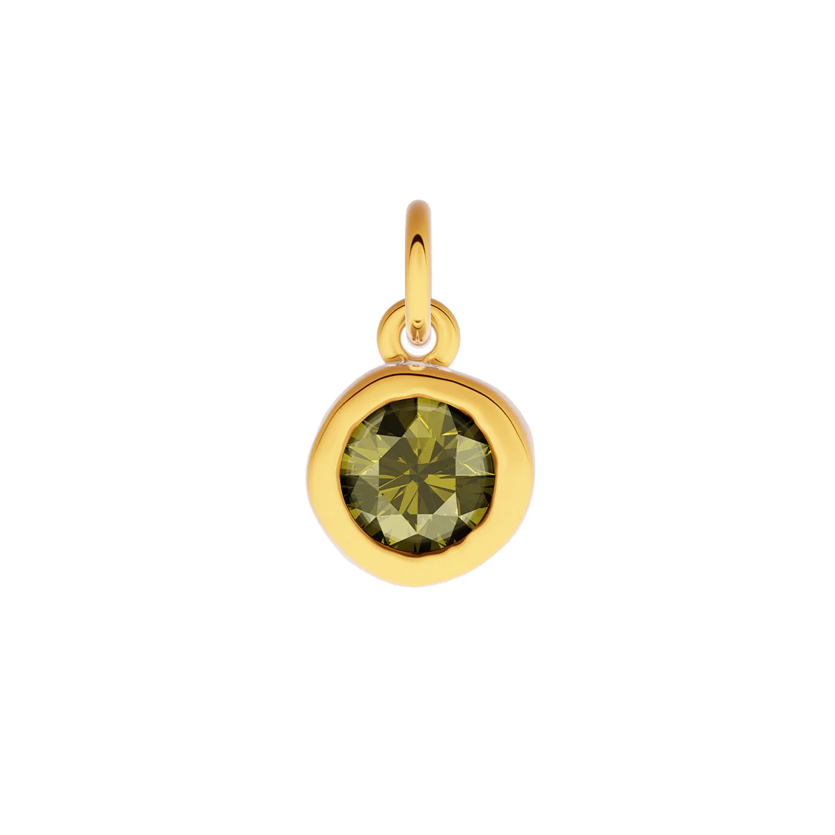 Made Mine Fine Charm - Molten Round Birthstone (Gold) - Image 12