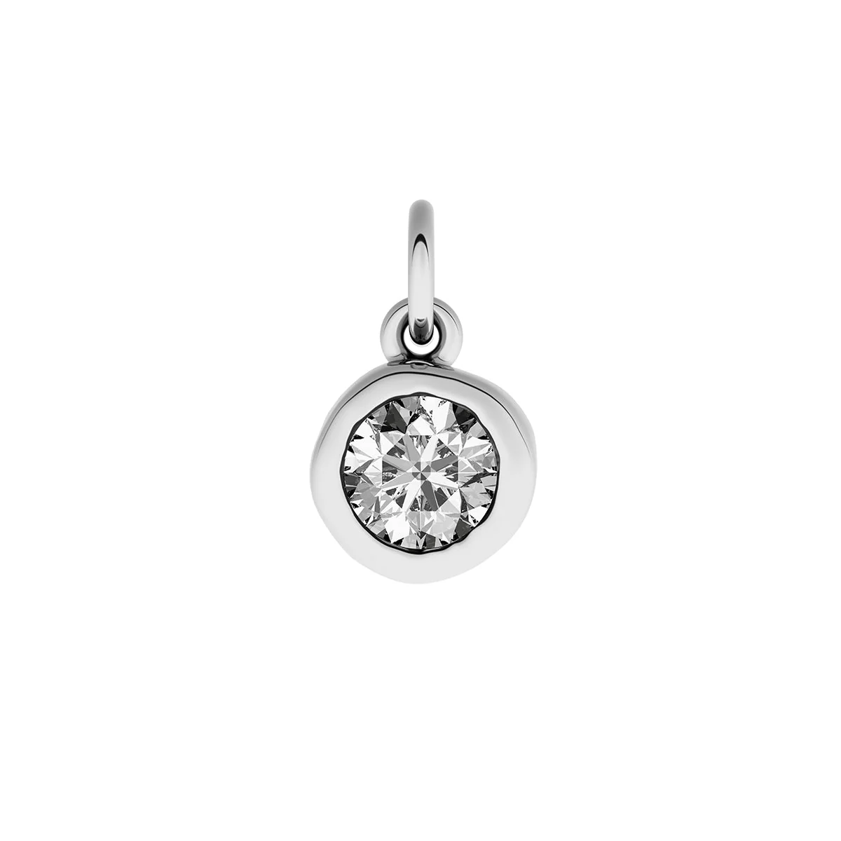 Made Mine Fine Charm - Molten Round Birthstone (Silver) - Image 13
