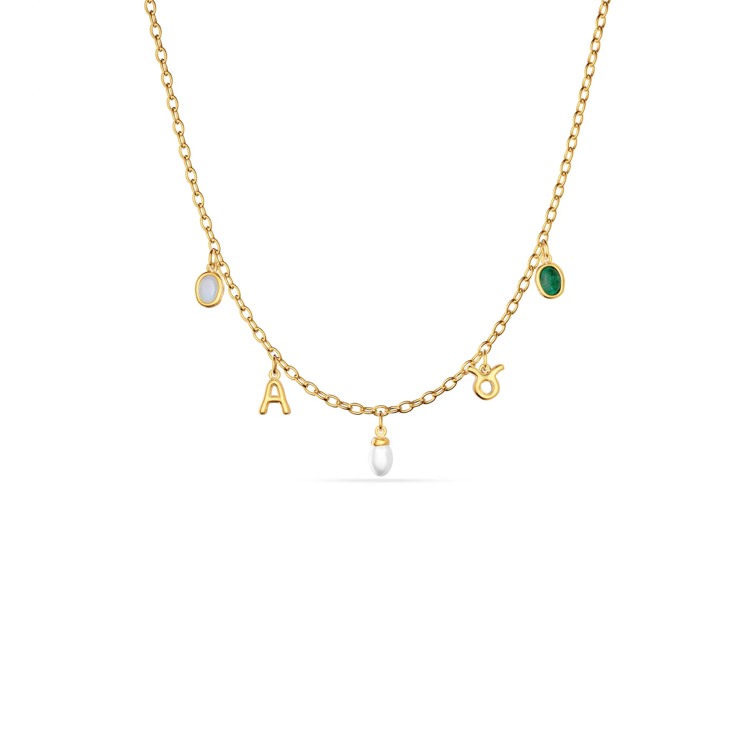 Made Mine Fine Charm Necklace (Gold) - Image 8