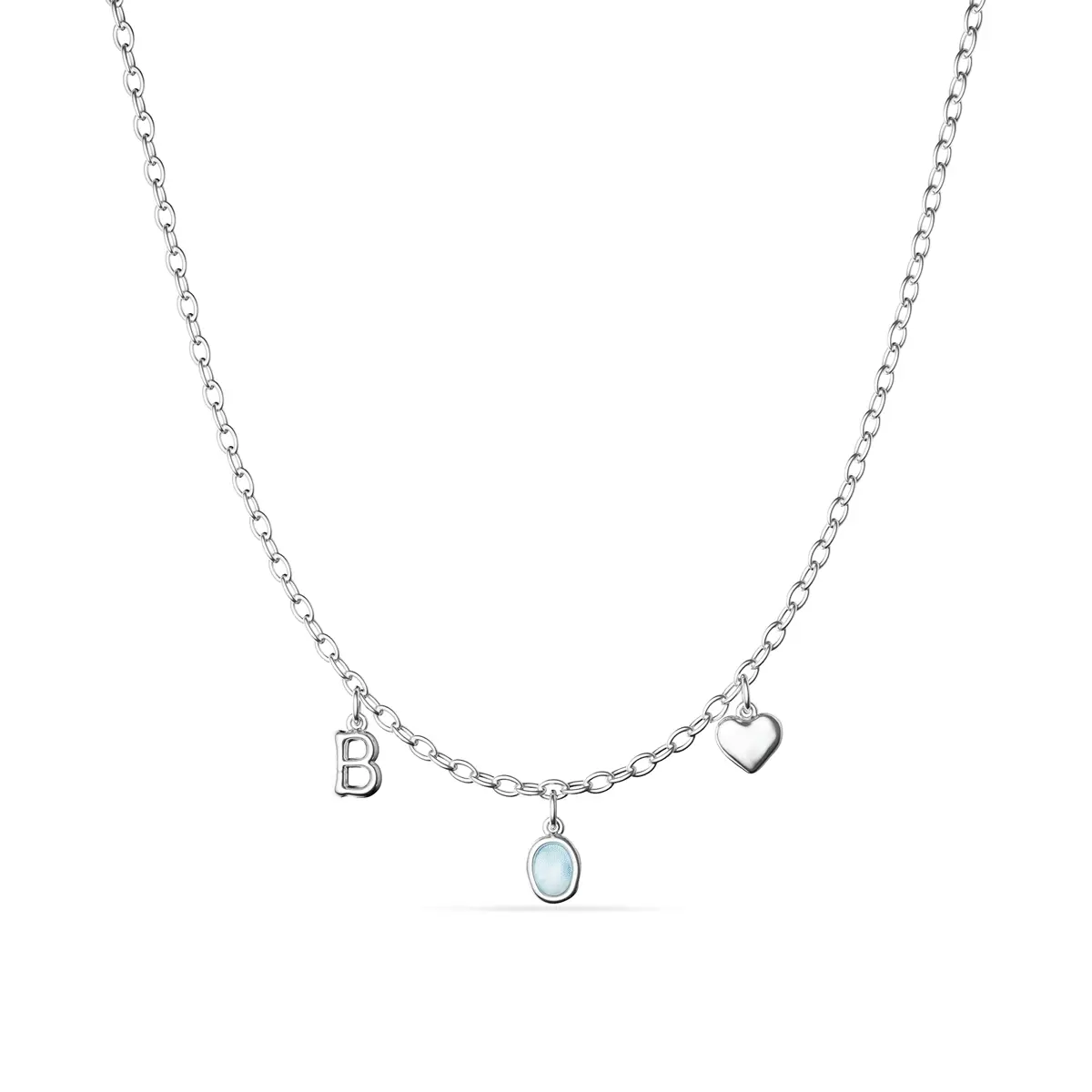 Made Mine Fine Charm Necklace (Silver)