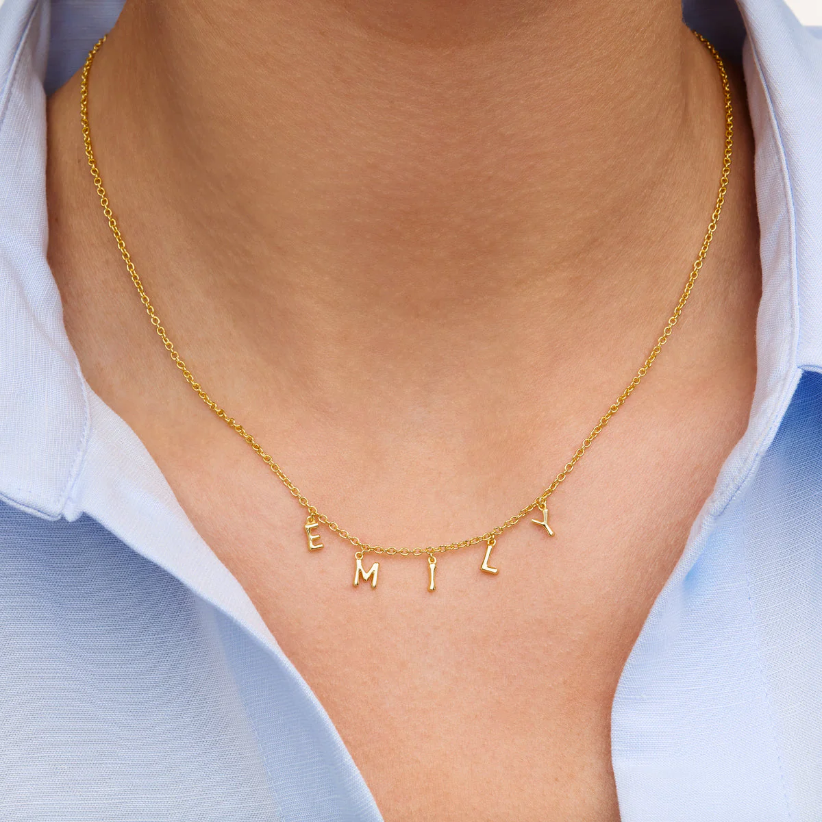 Made Mine Fine Name Necklace (Gold) - Image 2