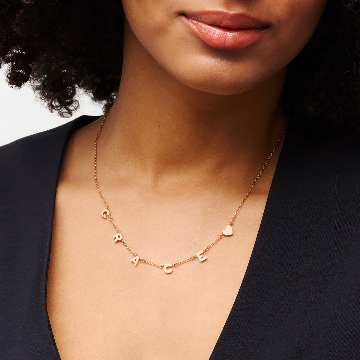 Made Mine Name Necklace - Rose Gold - Image 2