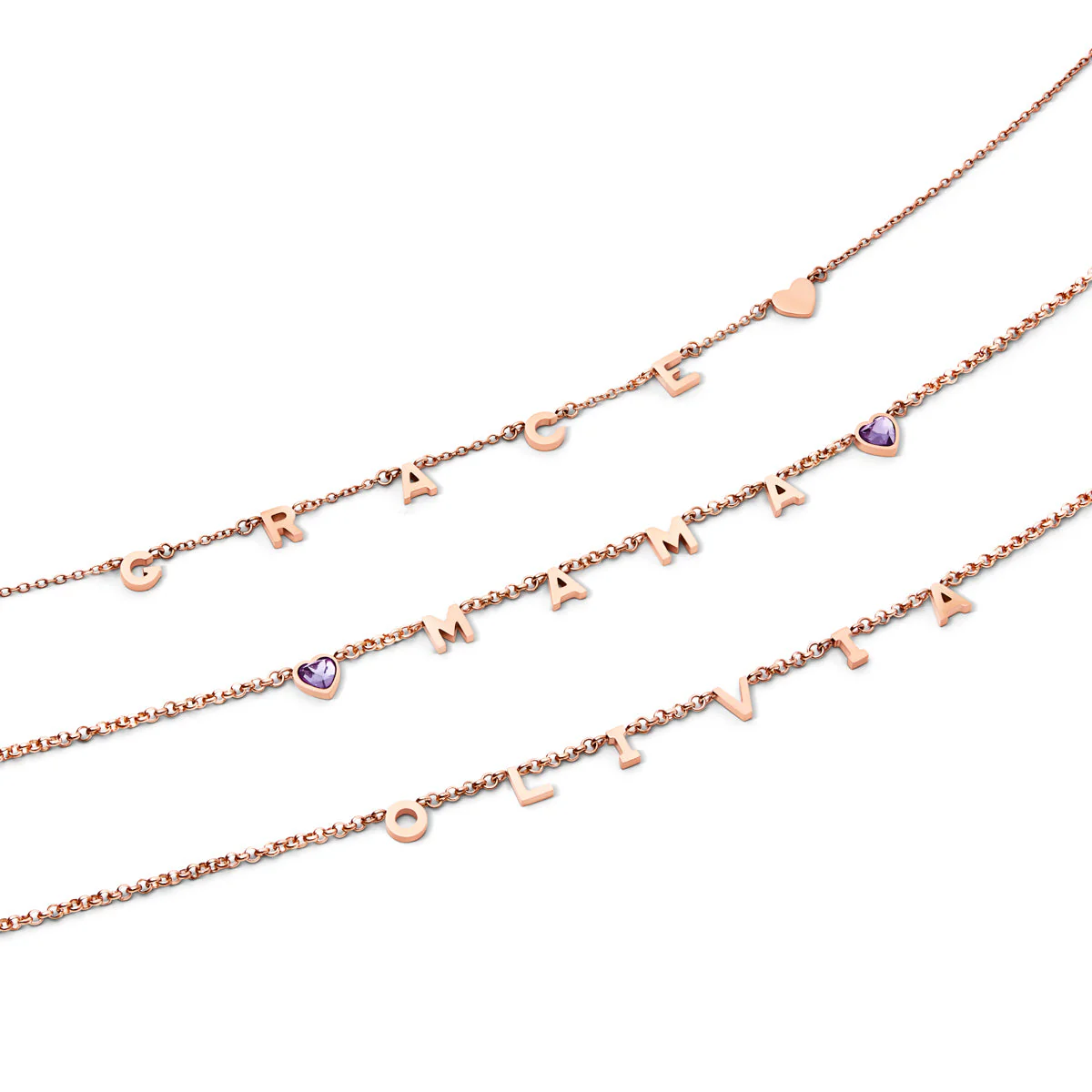 Made Mine Name Necklace - Rose Gold - Image 4