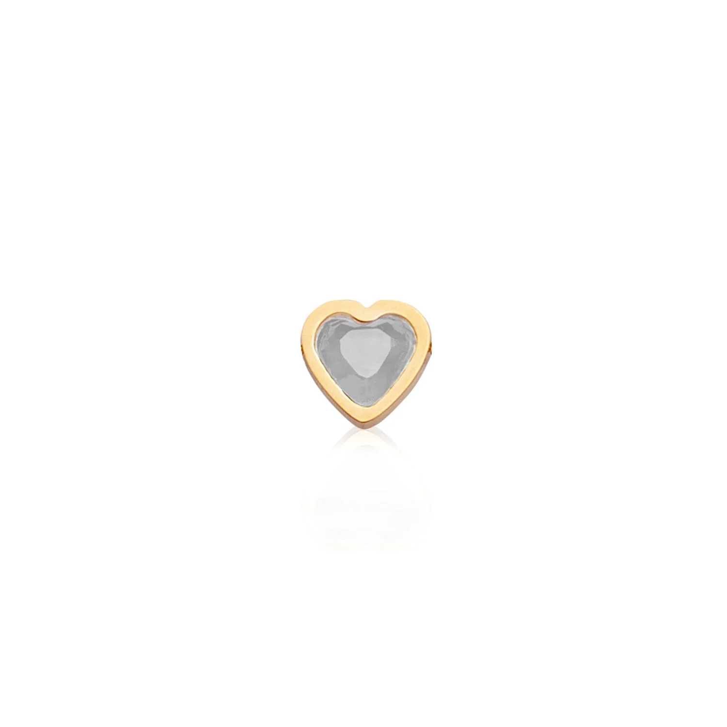 Mini Heart Birthstone Bracelet (Gold) - Image 7
