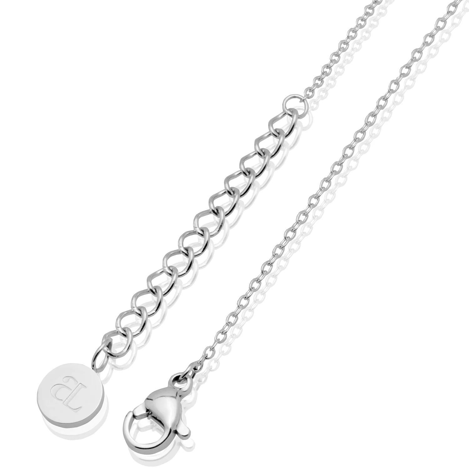 Mini Initial Necklace (Silver) - Image 2