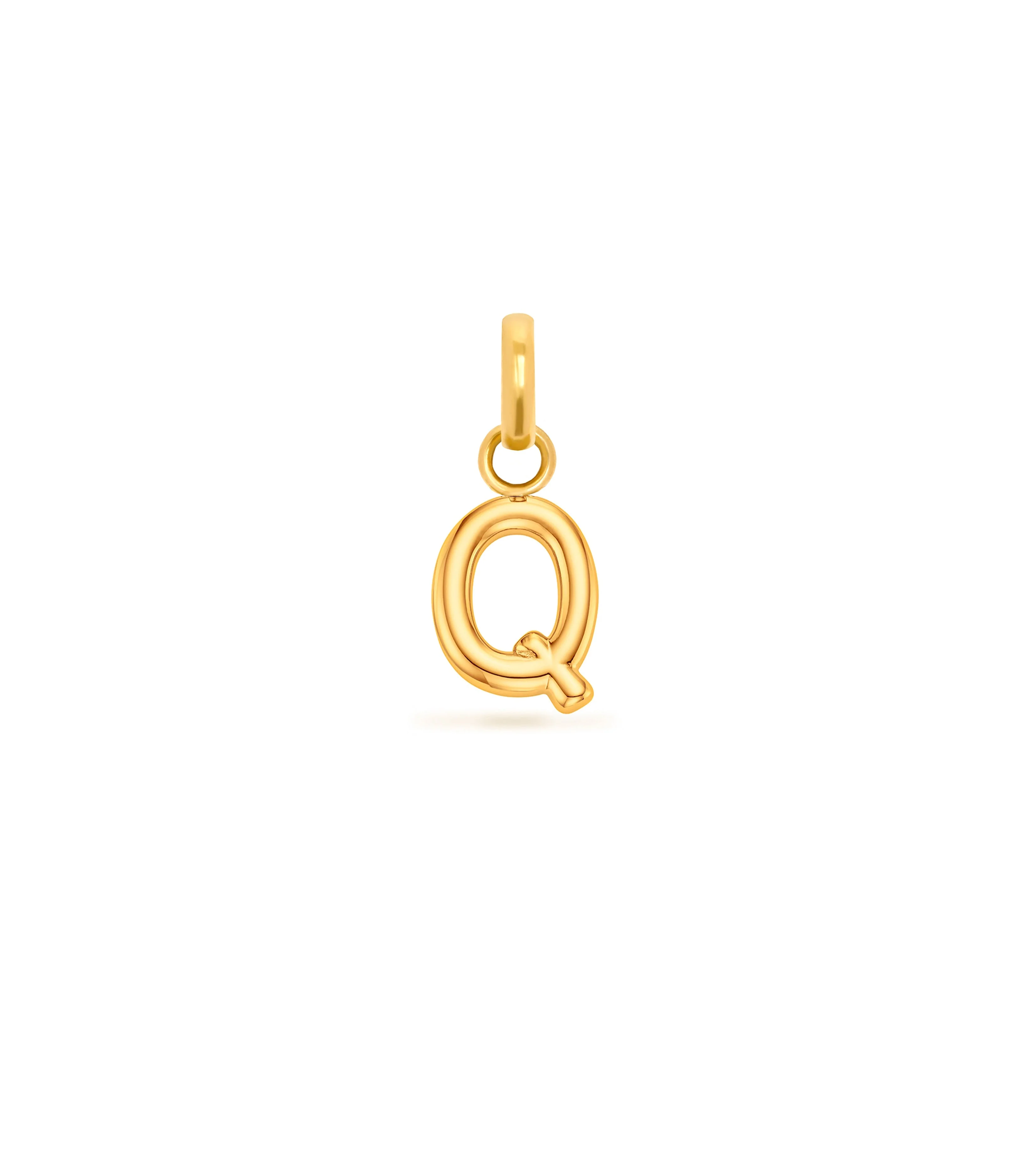 Mini Molten Initial Pendant (Gold) - Image 18