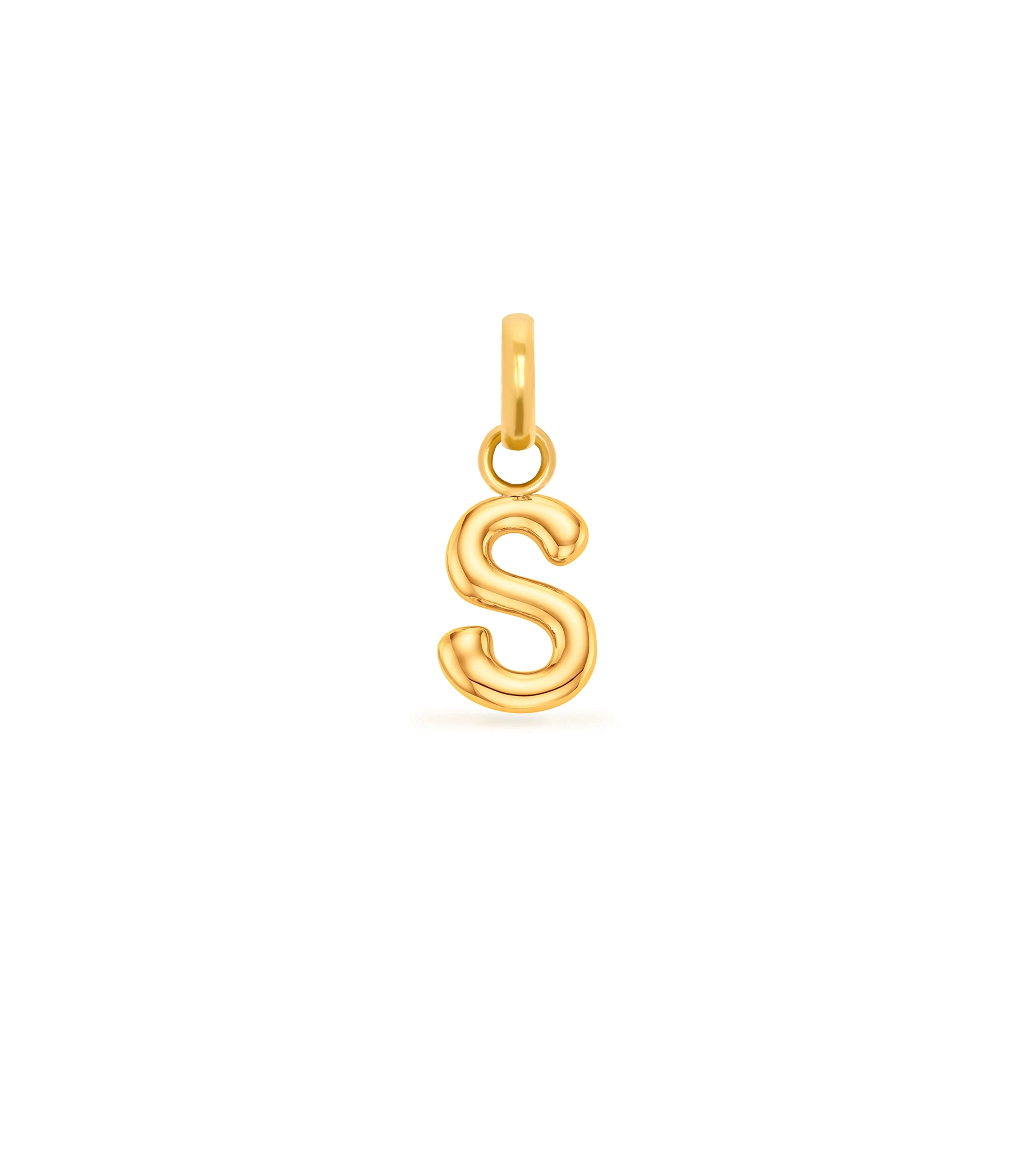 Mini Molten Initial Pendant (Gold) - Image 20