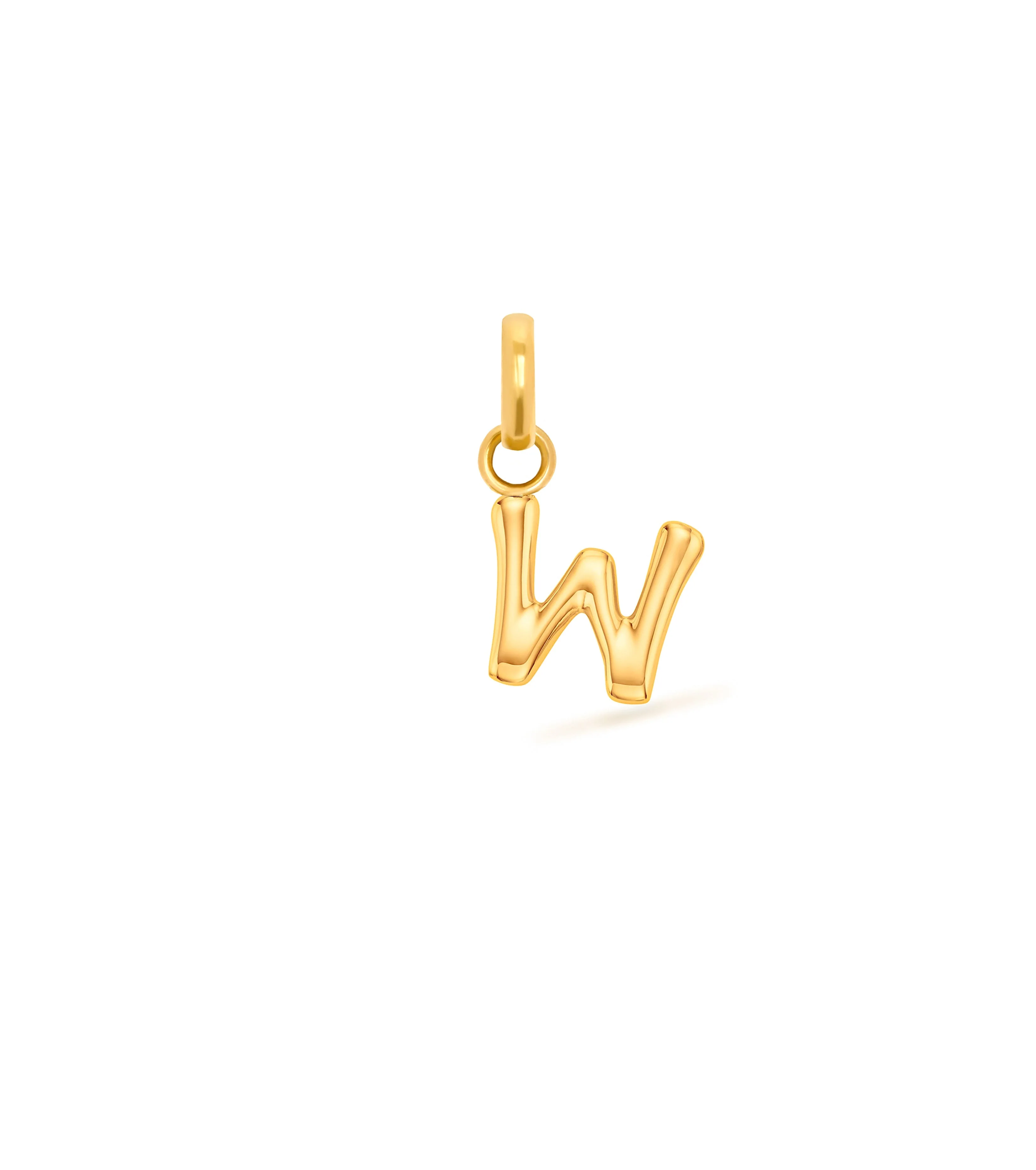 Mini Molten Initial Pendant (Gold) - Image 24