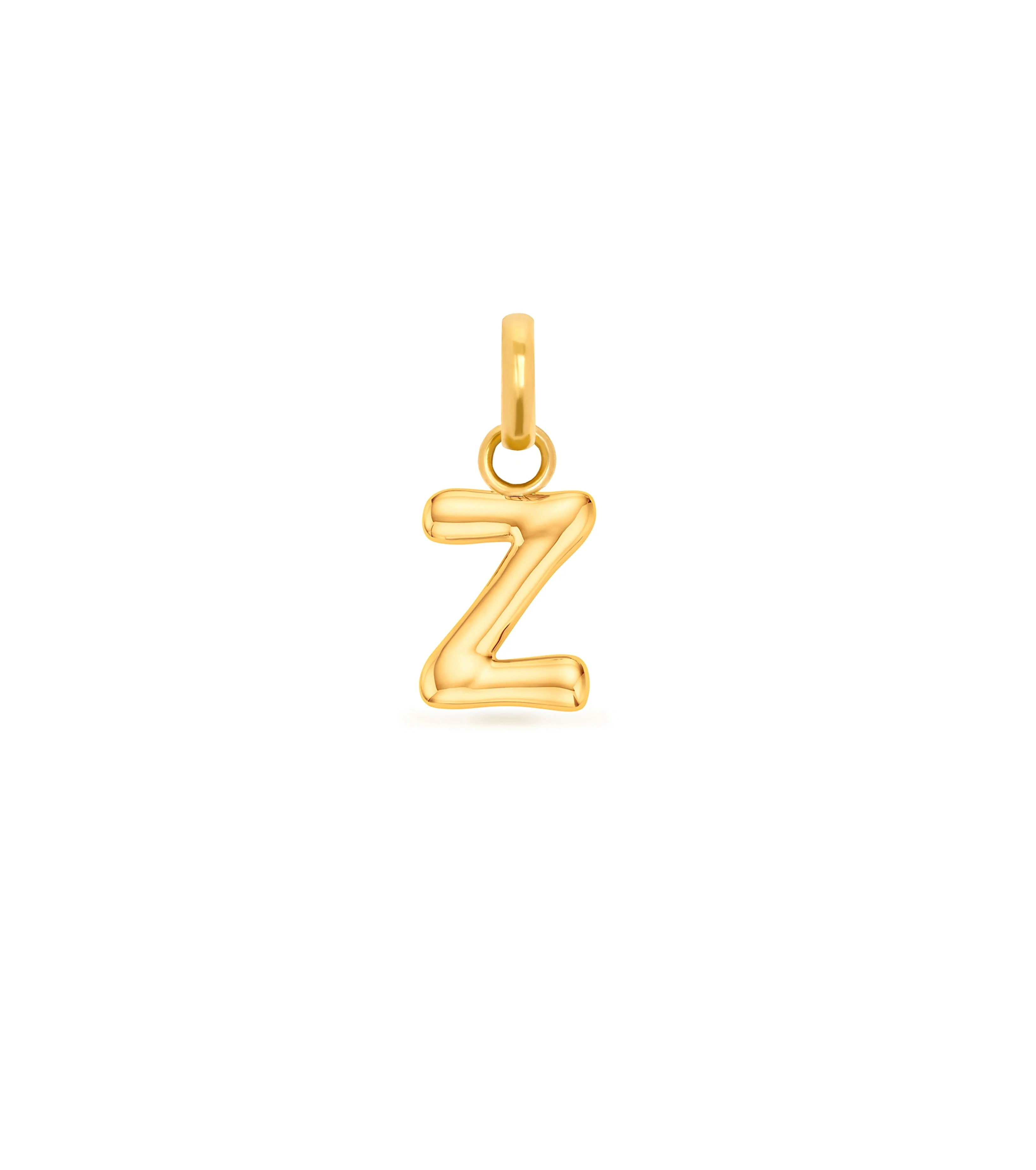 Mini Molten Initial & Moonstone Charm Layered Necklace Set (Gold) - Image 29