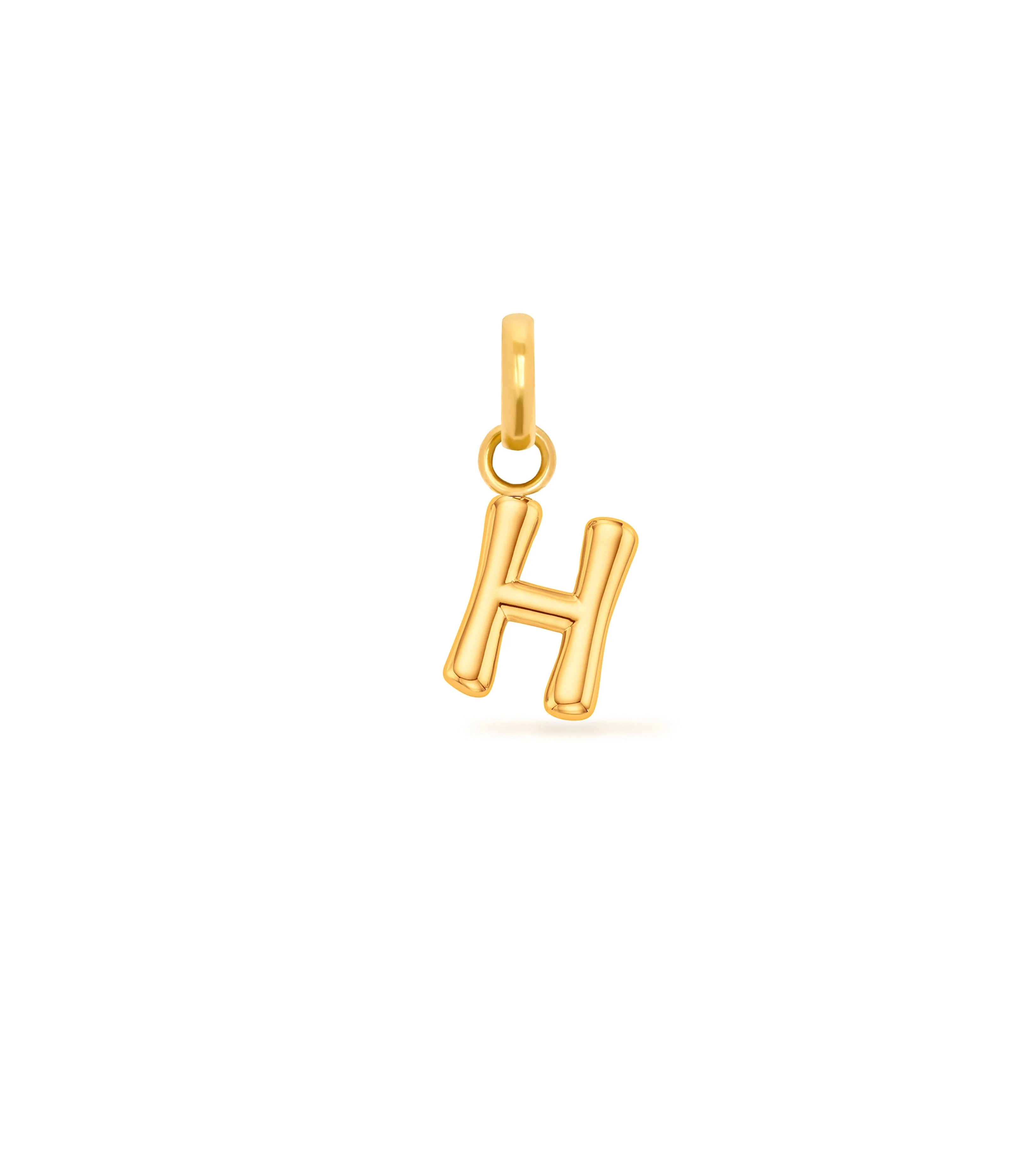 Mini Molten Initial & Moonstone Charm Layered Necklace Set (Gold) - Image 11