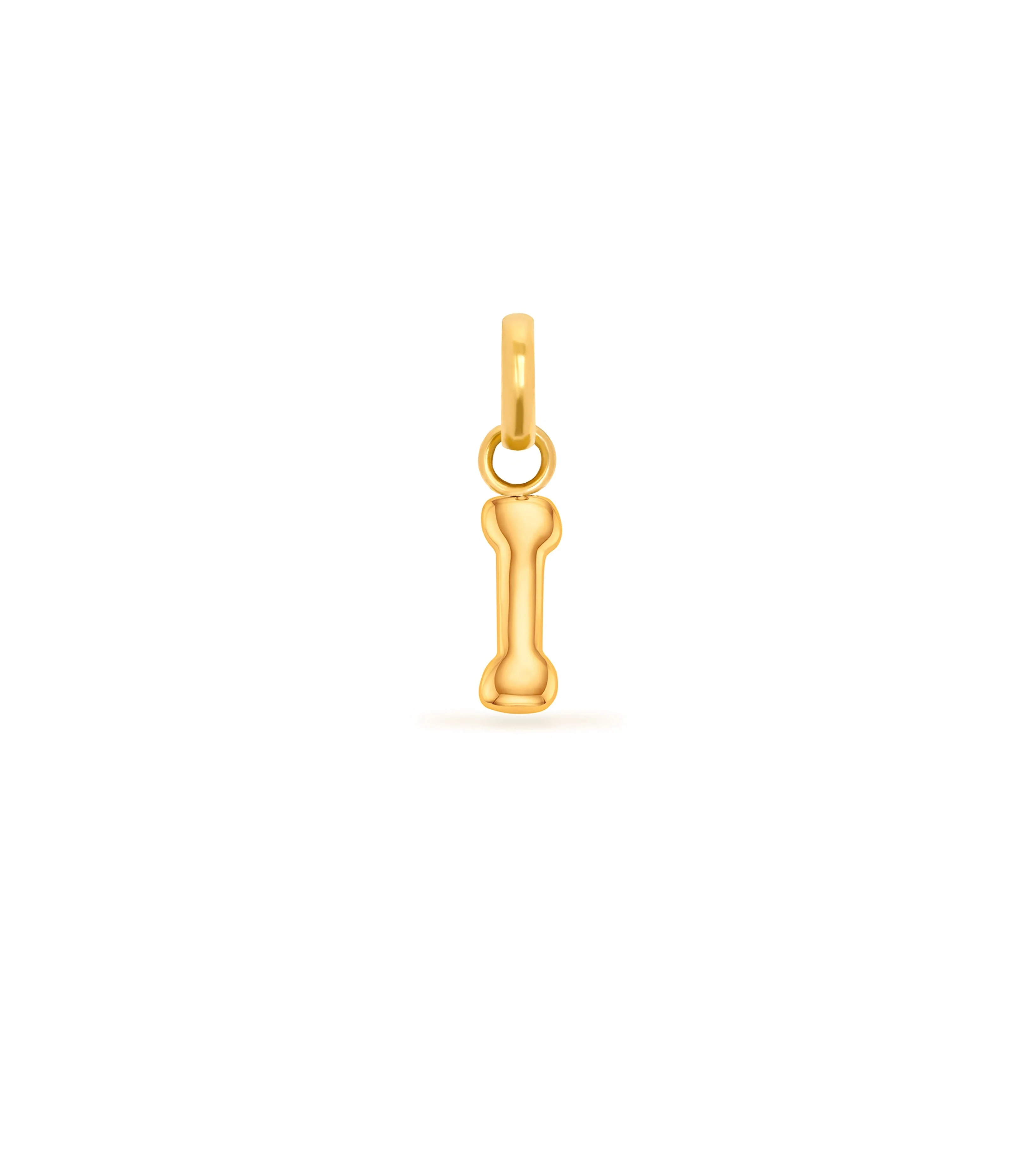 Mini Molten Initial & Moonstone Charm Layered Necklace Set (Gold) - Image 12