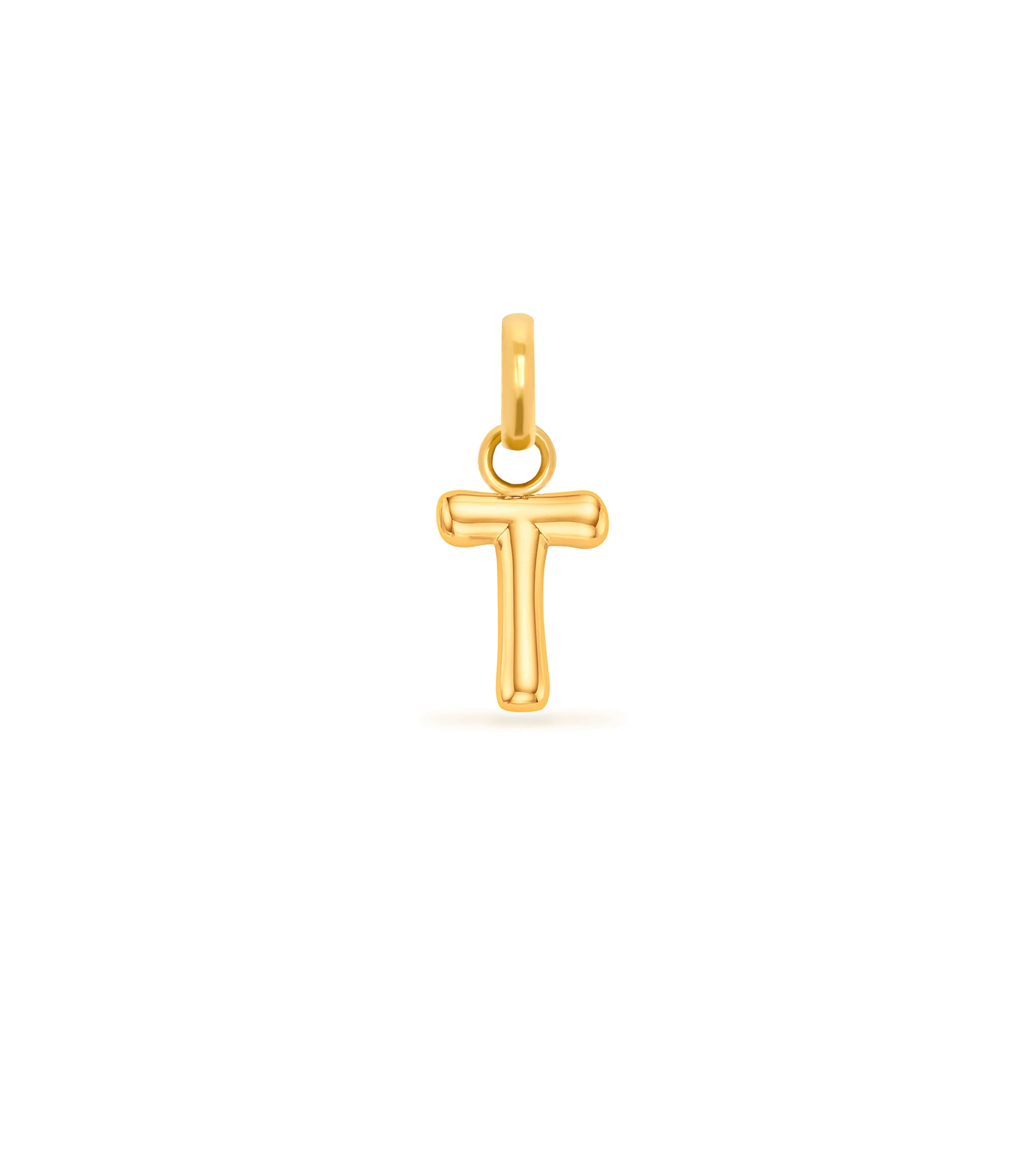 Mini Molten Initial Pendant (Gold) - Image 21