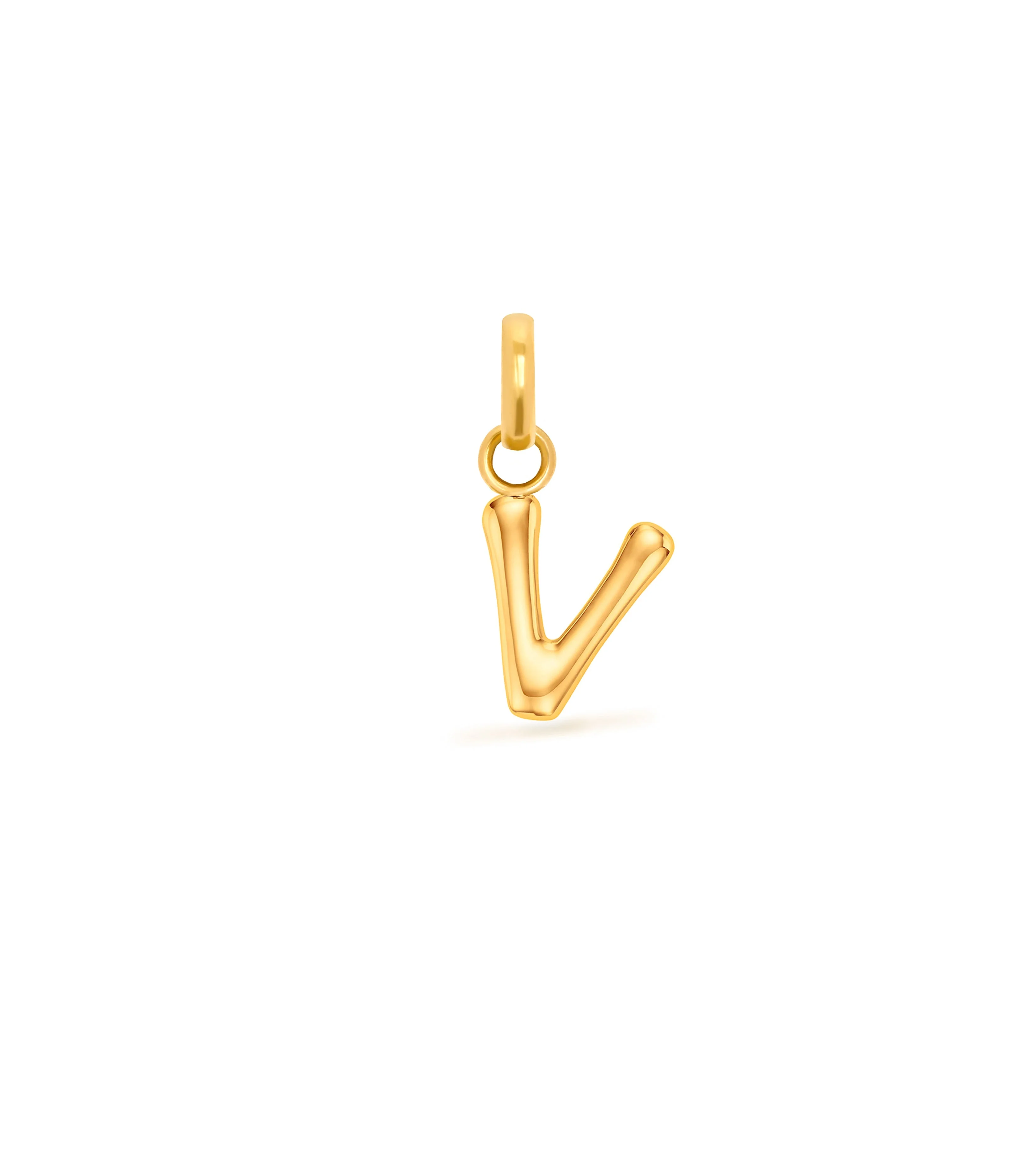 Mini Molten Initial Pendant (Gold) - Image 23