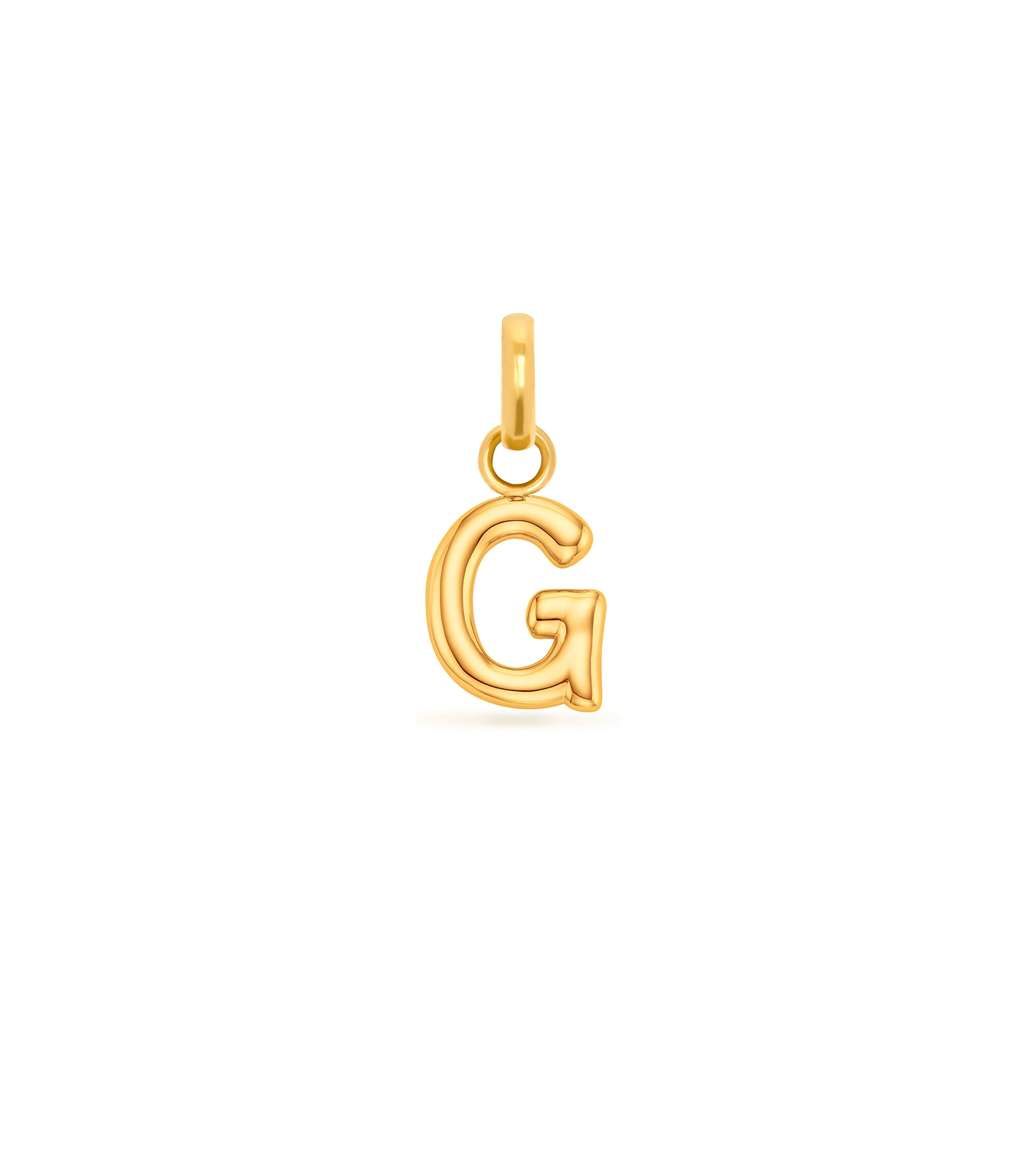 Mini Molten Initial Pendant (Gold) - Image 8