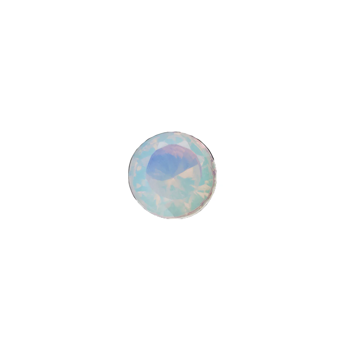 Mini Monogram Birthstone Tag Necklace (Silver) - Image 19