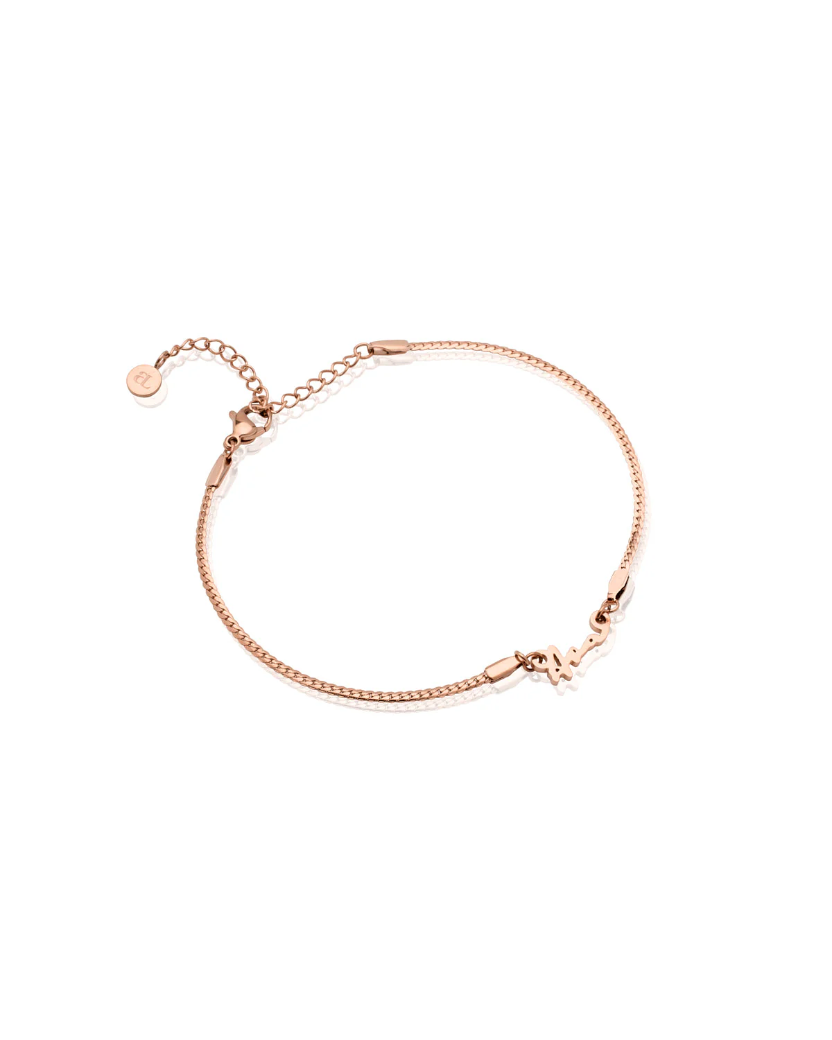 Mini Signature Name Bracelet (Rose Gold) - Image 11