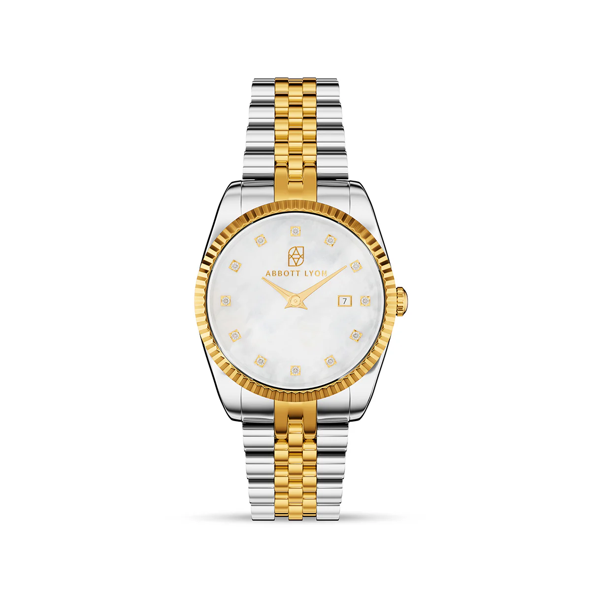 Mini Two Tone Pearl Link Belgravia 30 Watch - Image 6