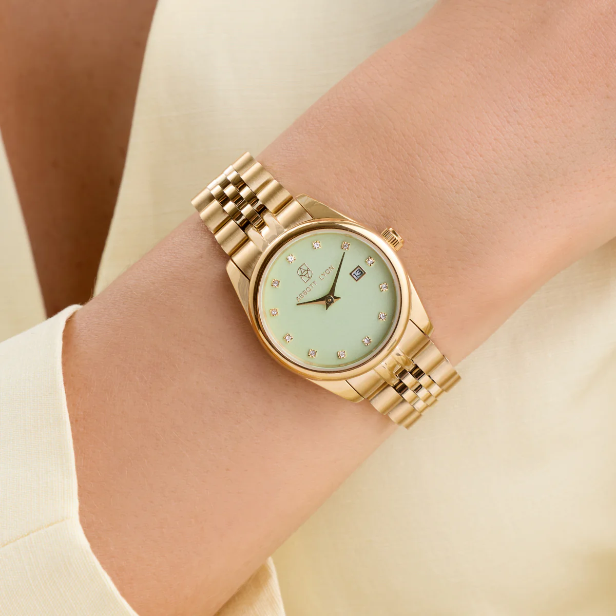Mint Green Belgravia 30 Watch (Gold) - Image 2