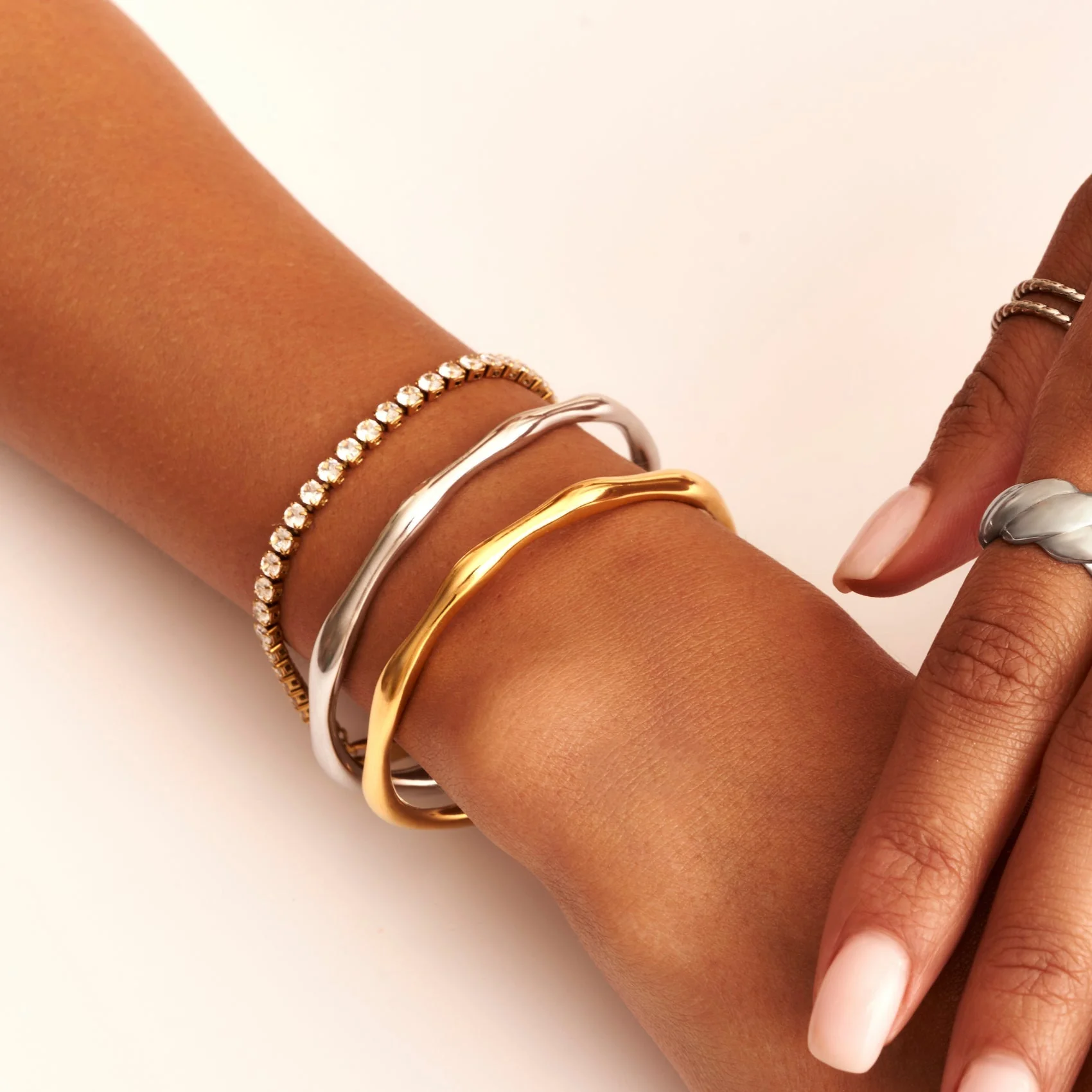 Molten Bangle (Gold) - Image 3