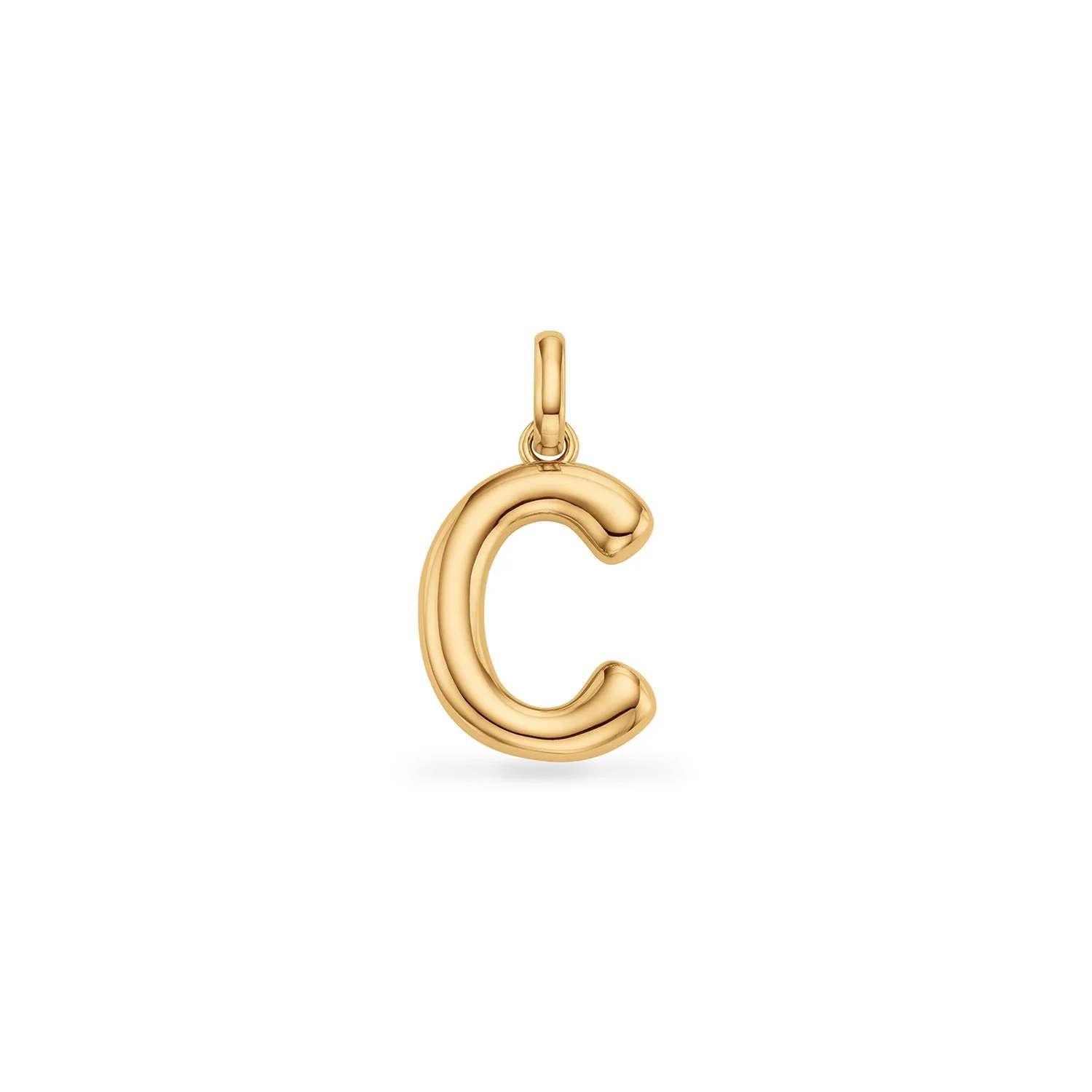 Molten Initial Pendant (Gold) - Image 8