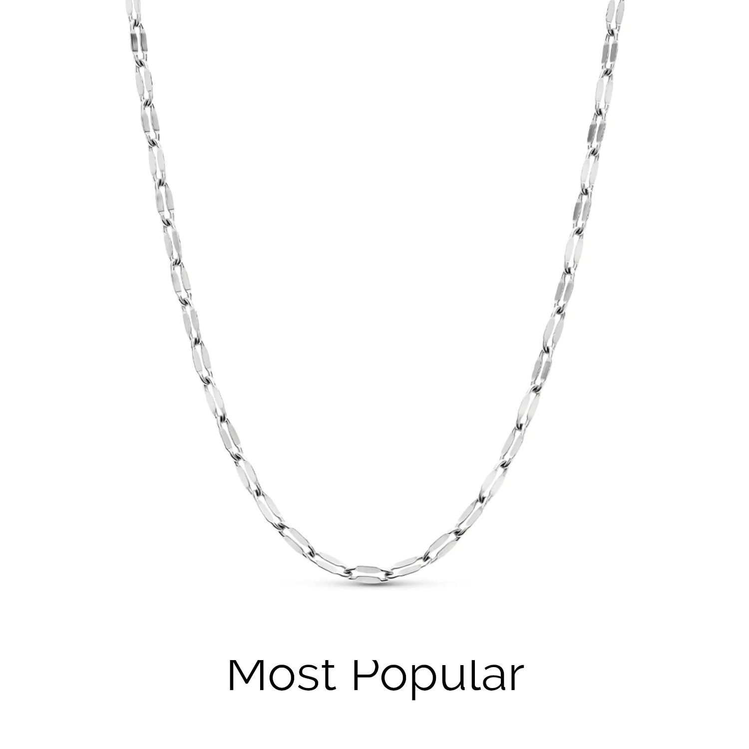 Mother of Pearl Cushion Necklace (Silver) - Image 8