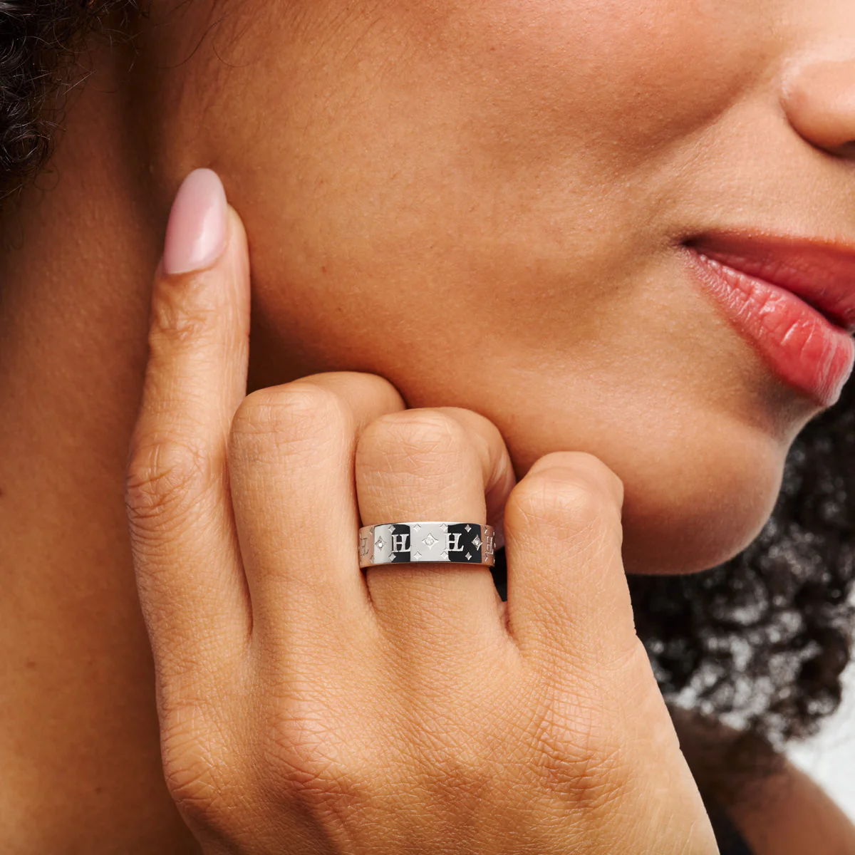 Own Way Statement Monogram Ring (Silver) - Image 2