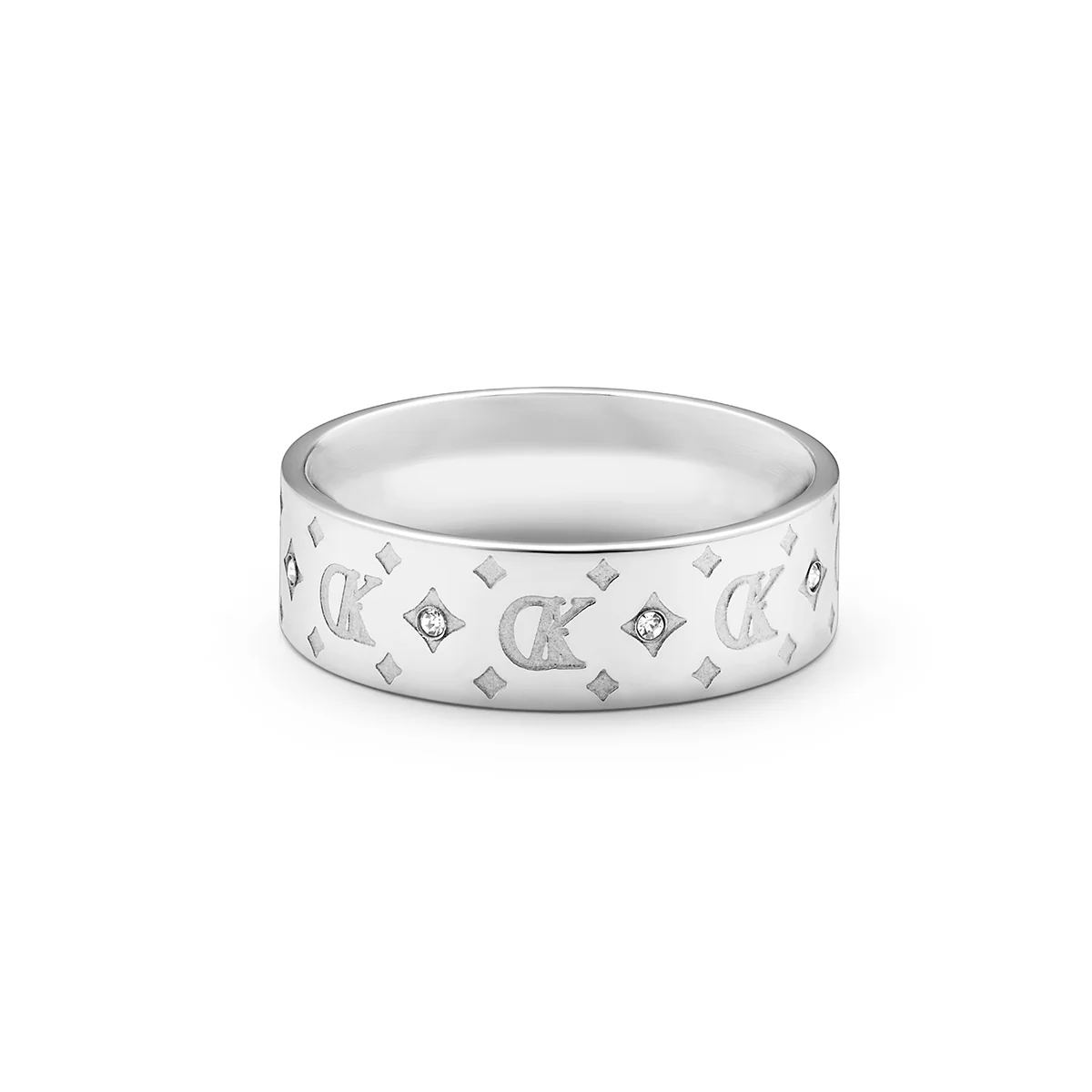 Own Way Statement Monogram Ring (Silver) - Image 5