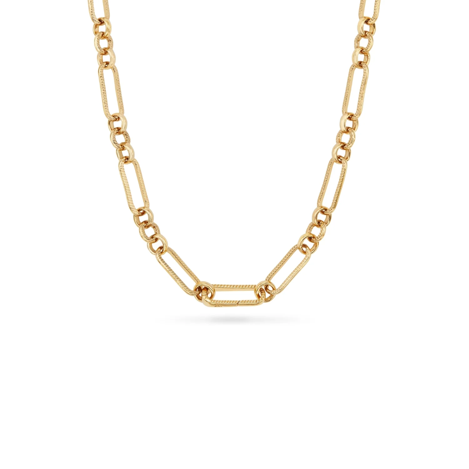 Pale Pink Opal Heart Necklace (Gold) - Image 16