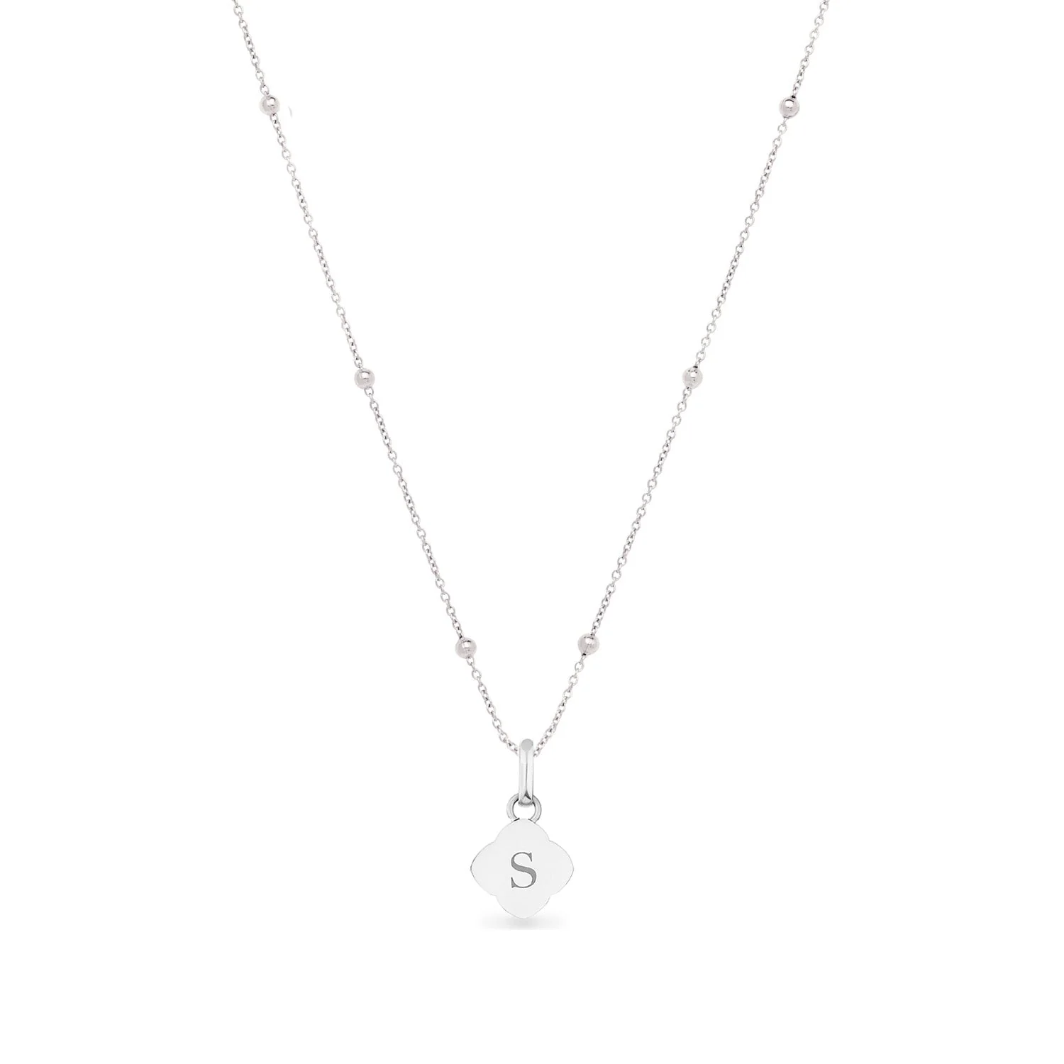 Pearl Clover Necklace (Silver) - Image 6