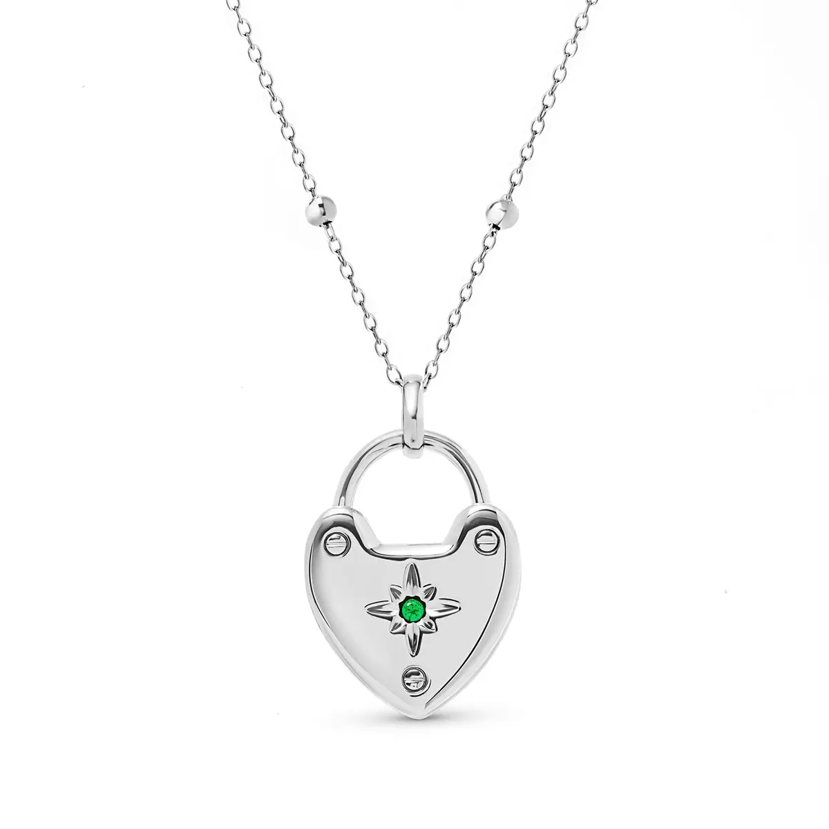 Photo Love Locket Necklace (Silver)