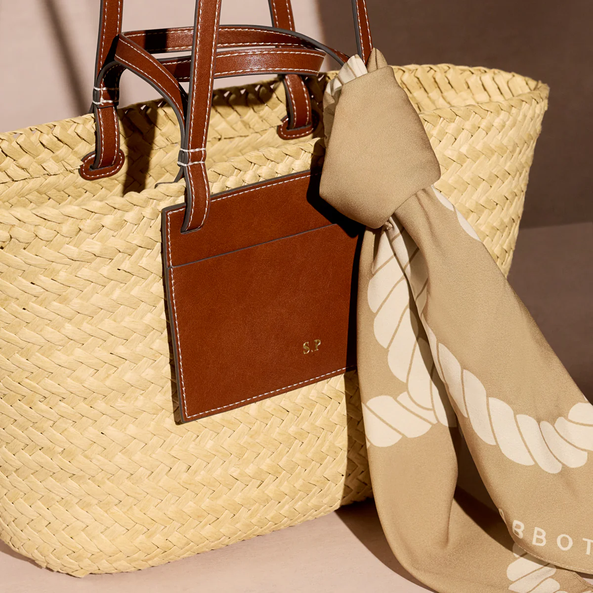 Rope Scarf (Beige) - Image 5
