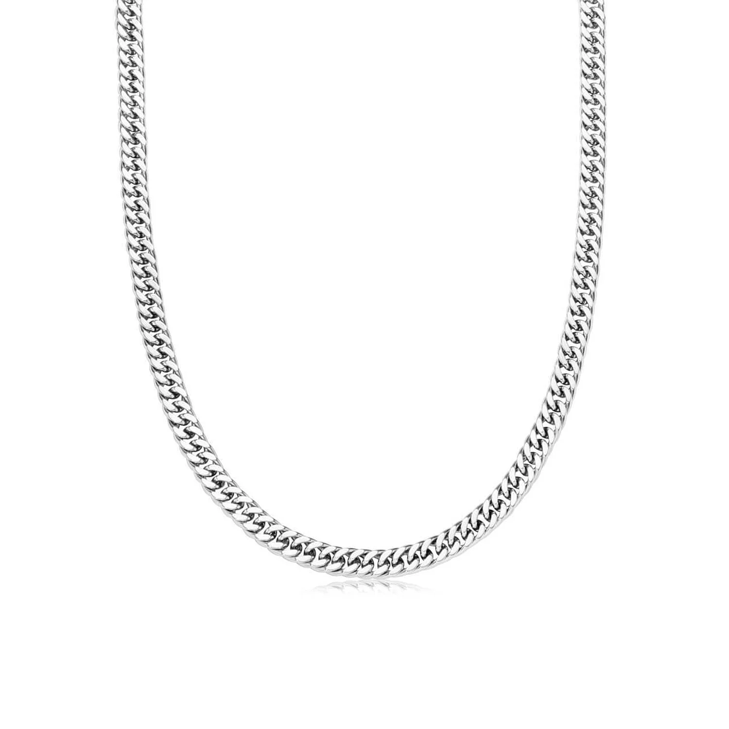 Curb Chain Necklace (Silver) - Image 3
