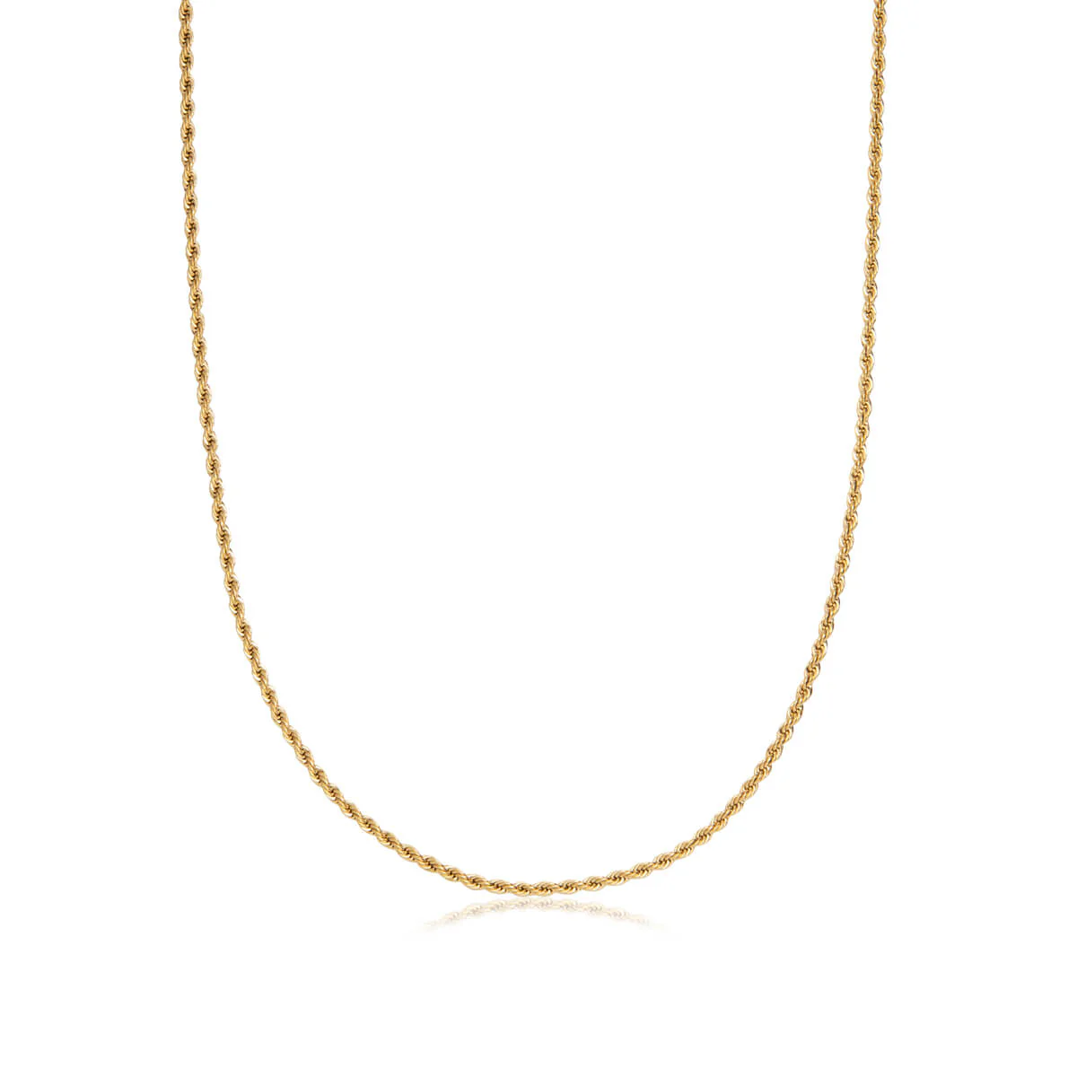Rope Chain Necklace 20 in (Brass)