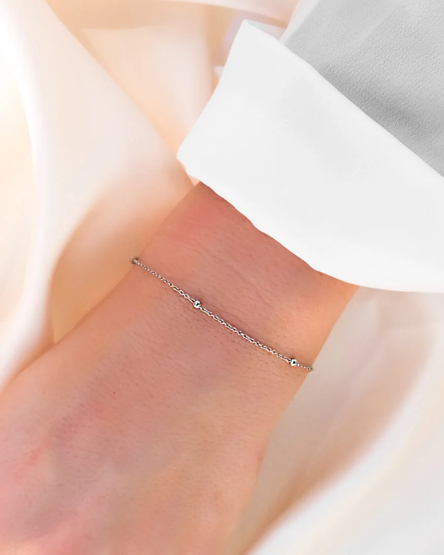 Sphere Chain Bracelet (Silver) - Image 2