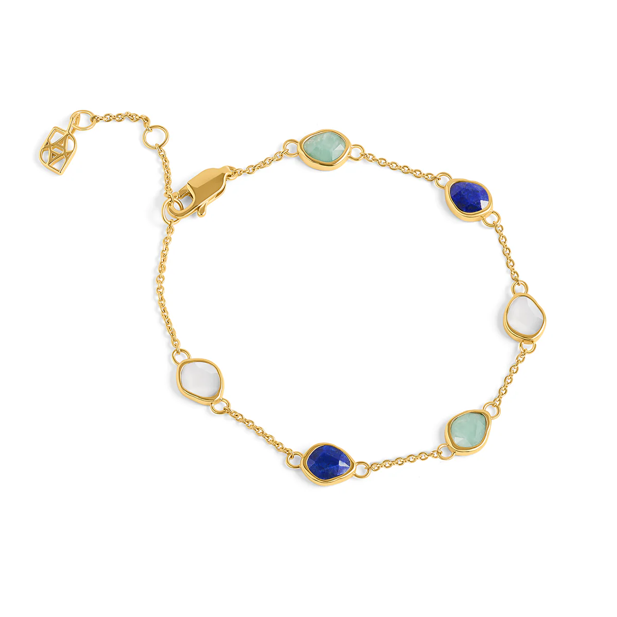 Signature Cut Multi-Gemstone Bracelet (Gold) - Image 4