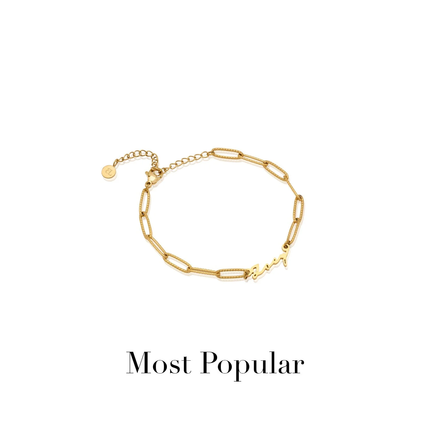 Signature Name Anklet (Gold) - Image 6