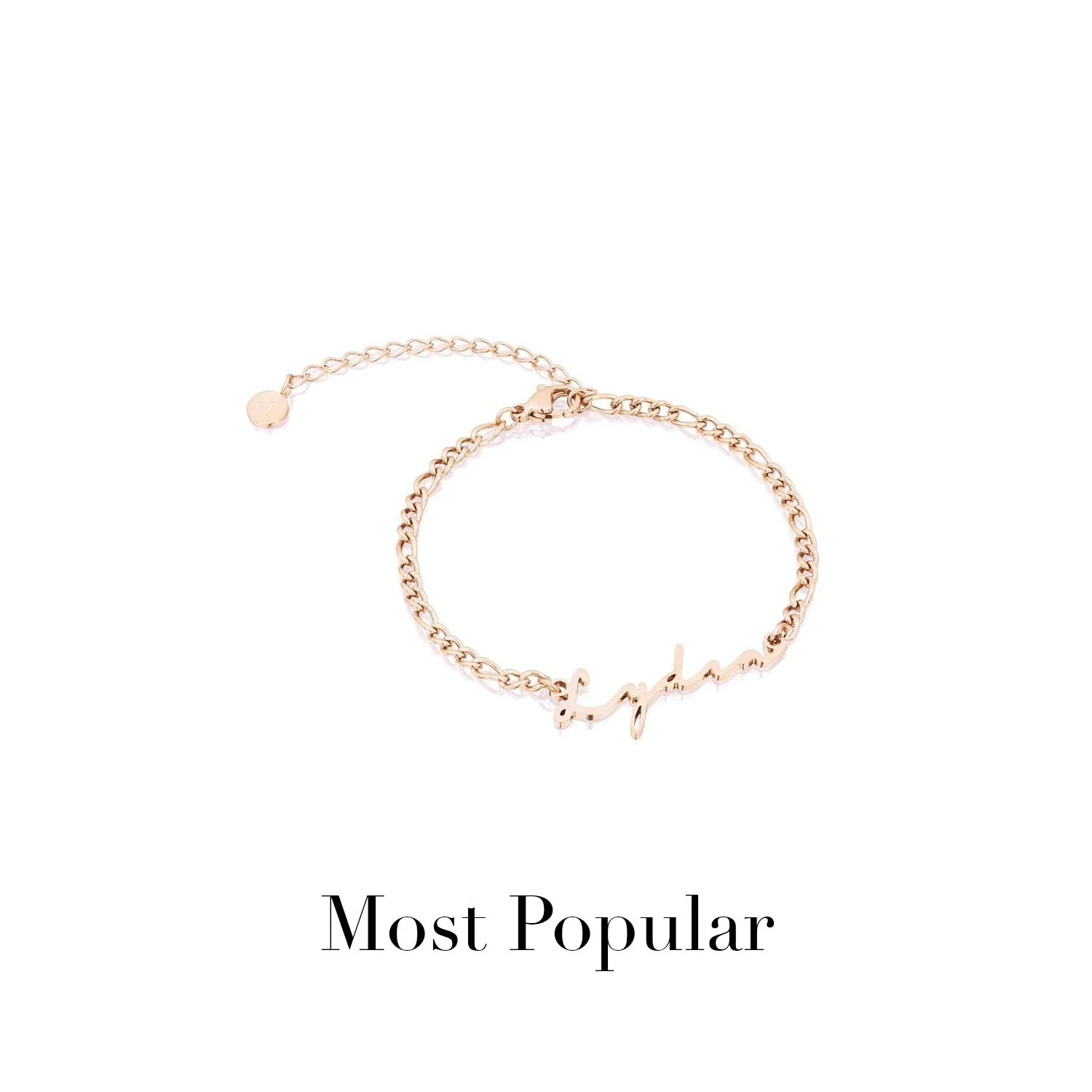 Signature Name Bracelet (Rose Gold) - Image 14