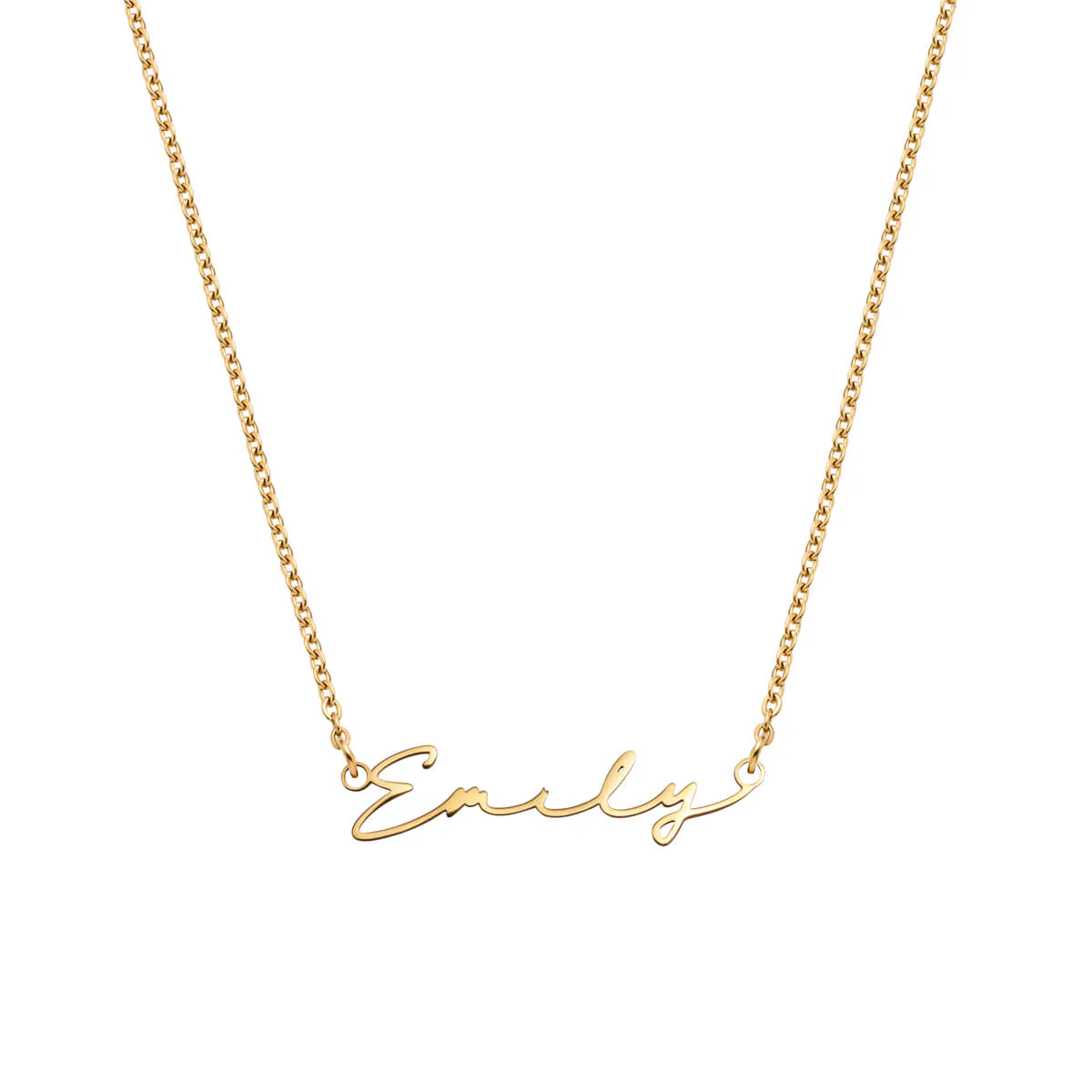 Signature Name Necklace - Gold - Image 15