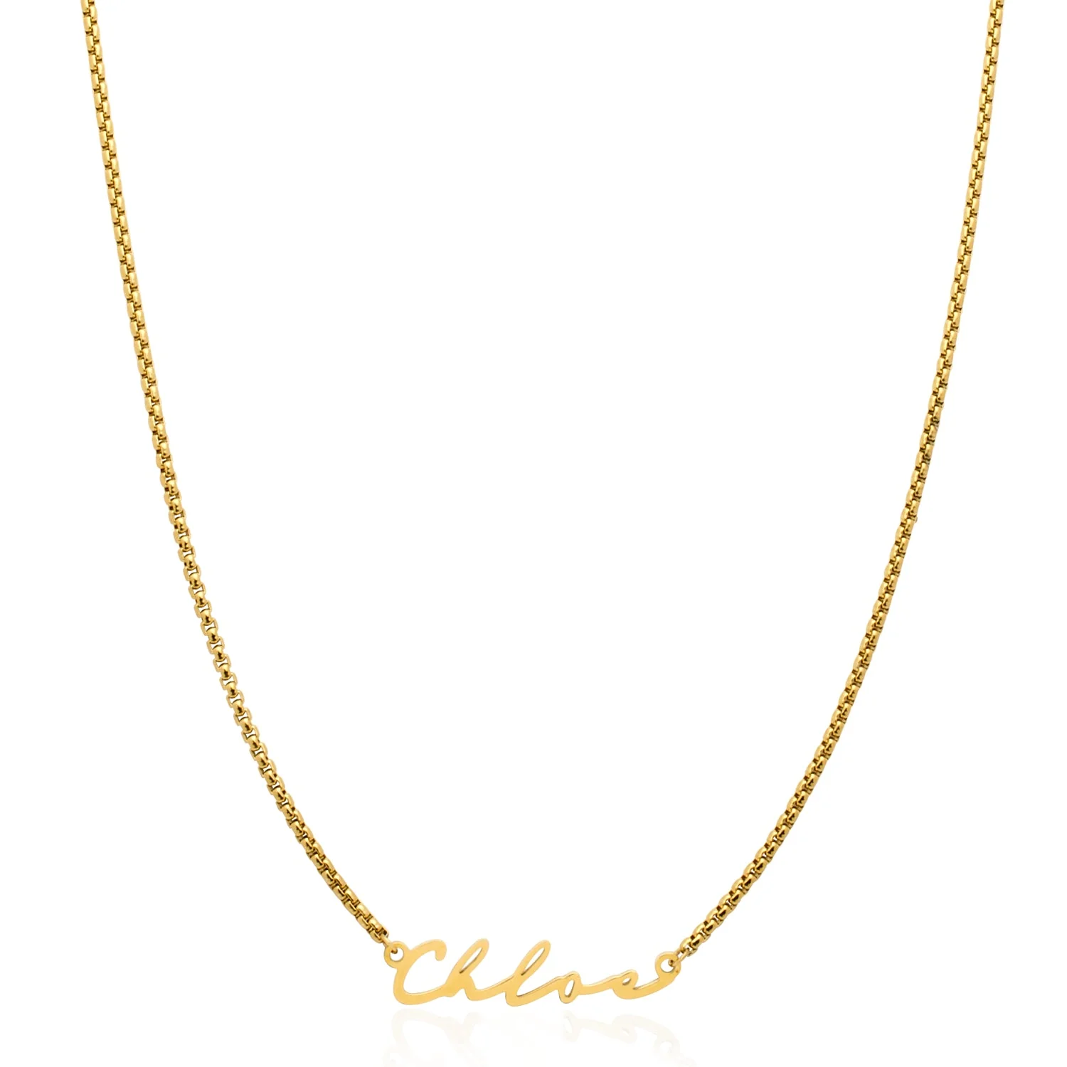 Signature Name Necklace - Gold - Image 16