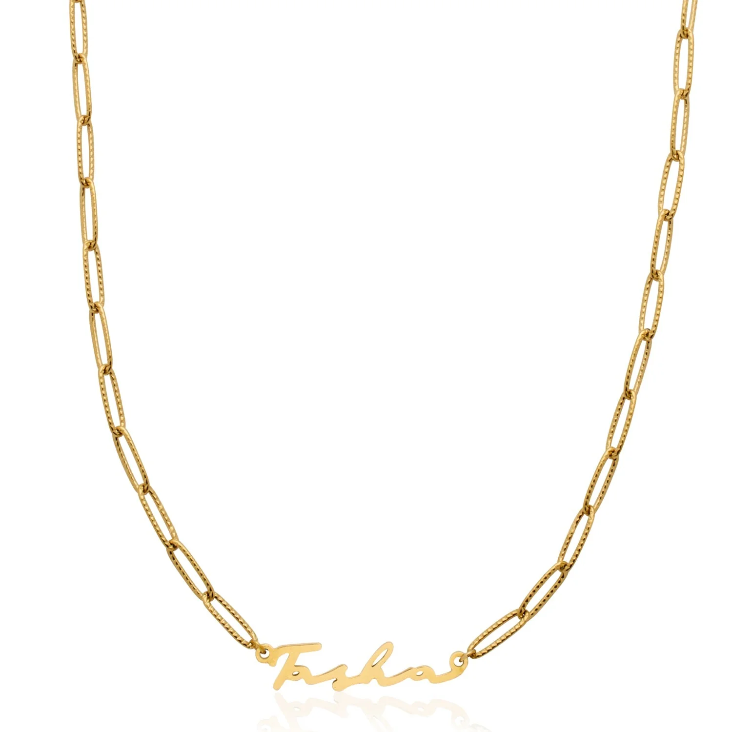 Signature Name Necklace - Gold - Image 17