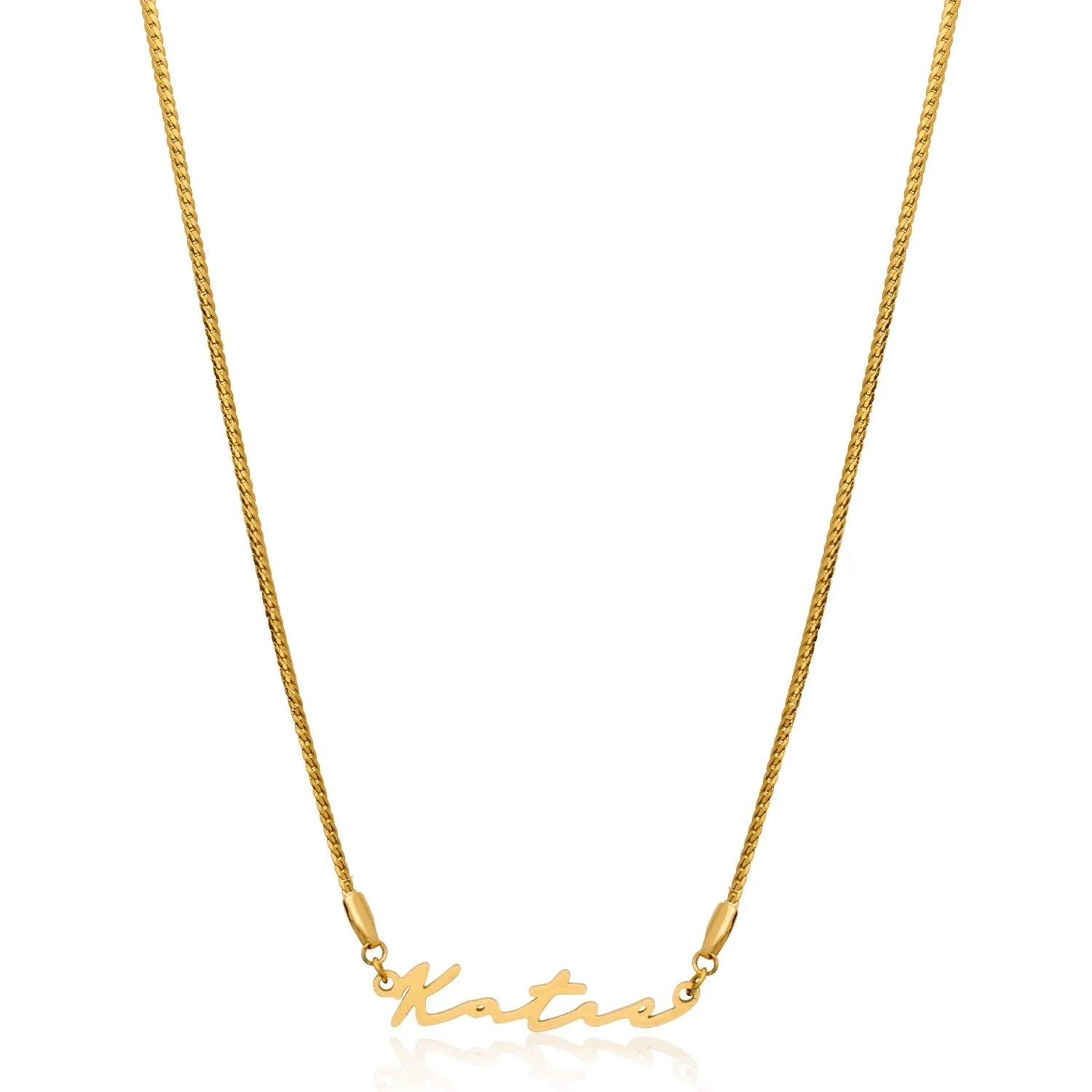 Signature Name Necklace - Gold - Image 18